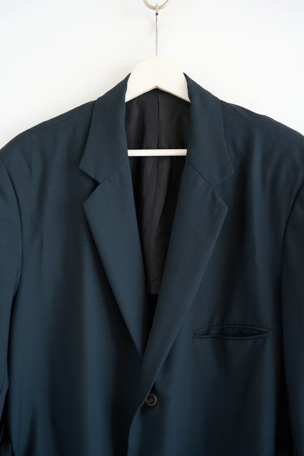 Yohji Yamamoto 98ss Blue Belted Coat — detail