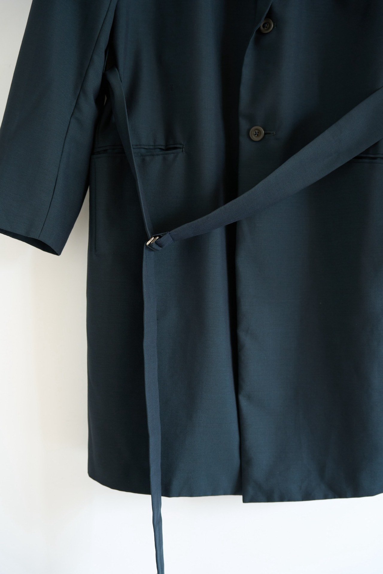 Yohji Yamamoto 98ss Blue Belted Coat — back