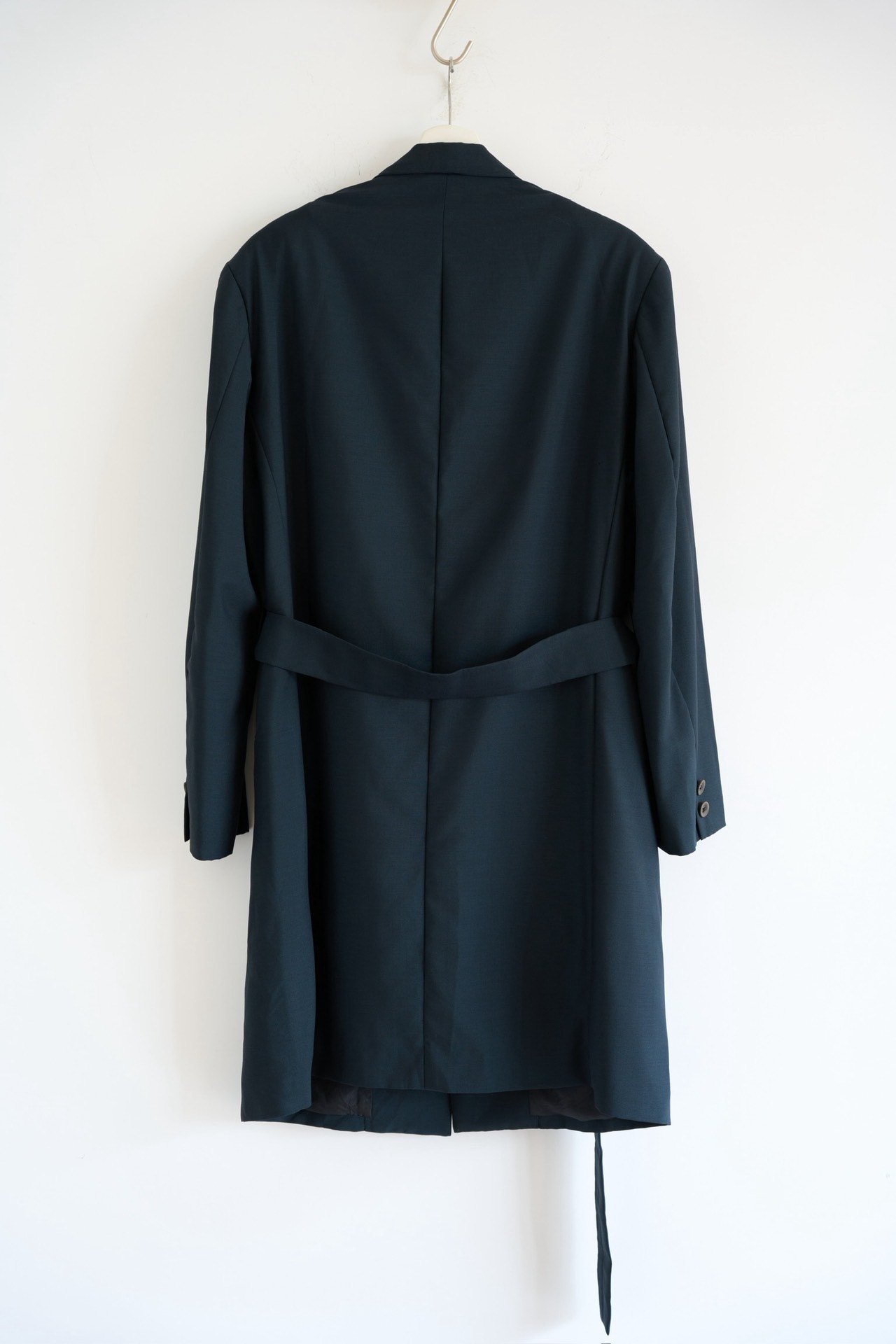 Yohji Yamamoto 98ss Blue Belted Coat — front