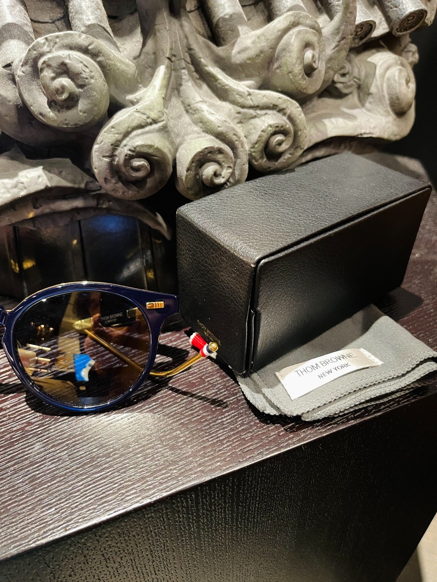 Thom Browne TB-806 Foldable Sunglasses — back