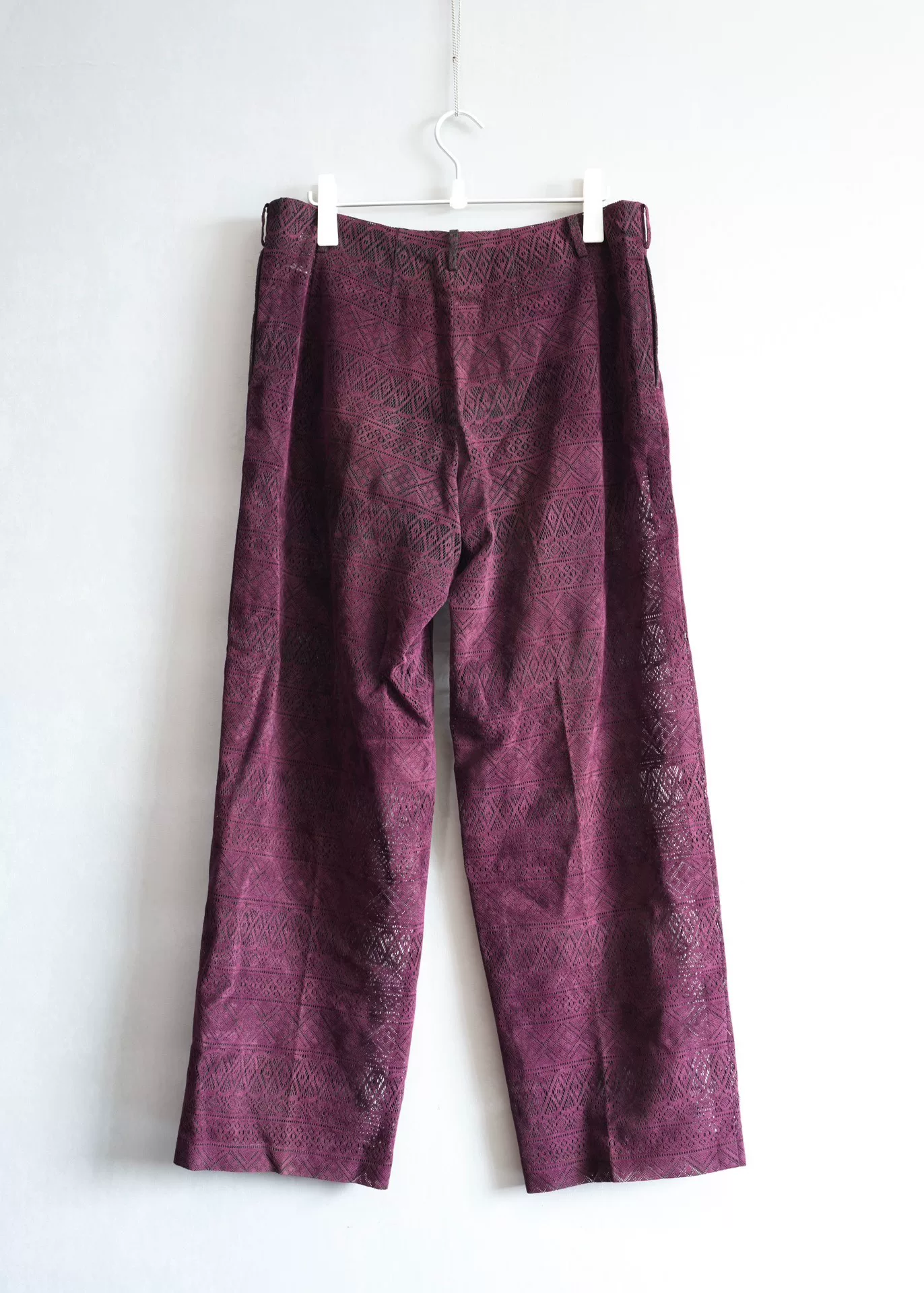 Yohji Yamamoto 97SS Knit Lace Trousers — label