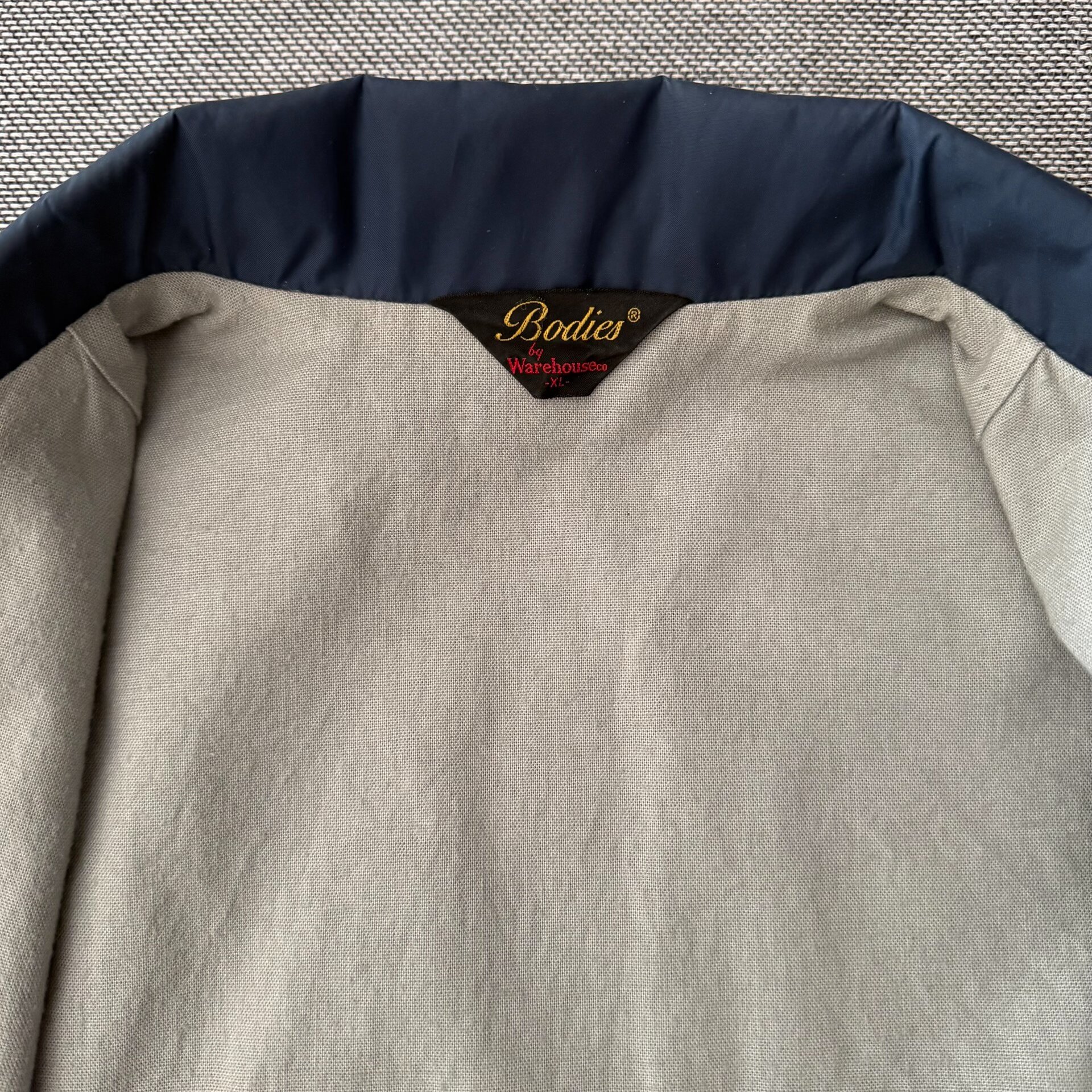 Warehouse Bodies Navy Coach Jacket — detail