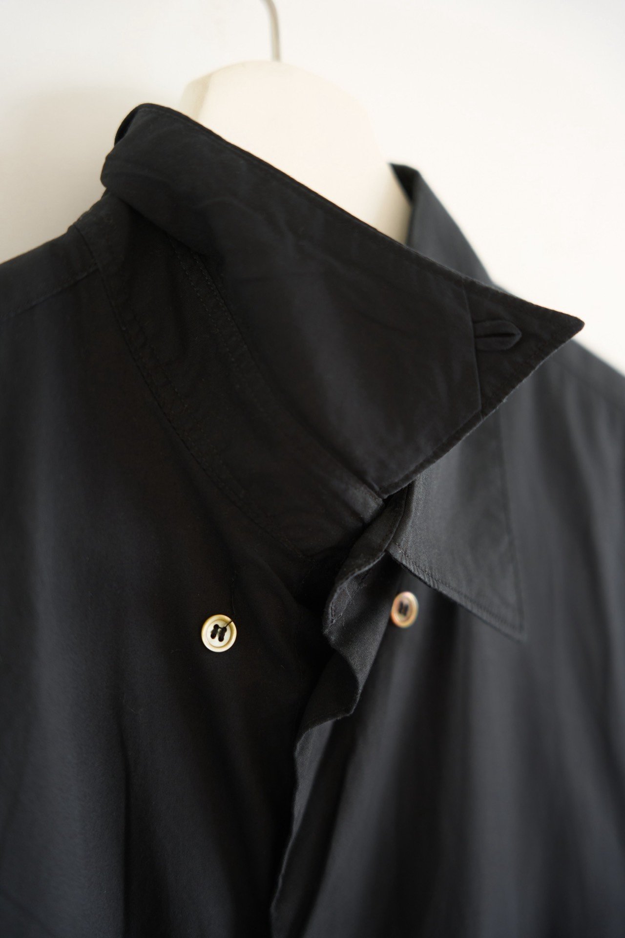 Yohji Yamamoto 90s Loose Black Shirt — back