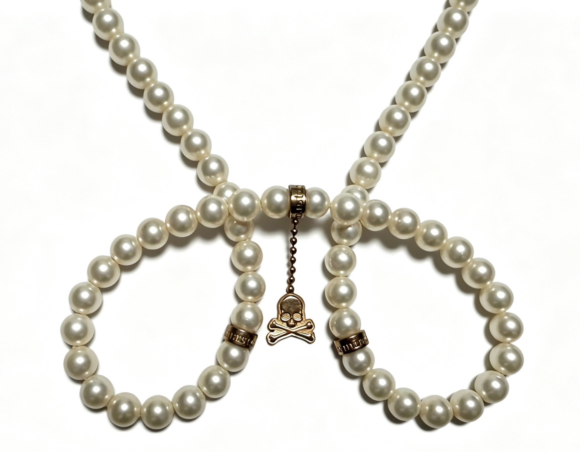 Mastermind Japan MMJ Pearl Necklace — front