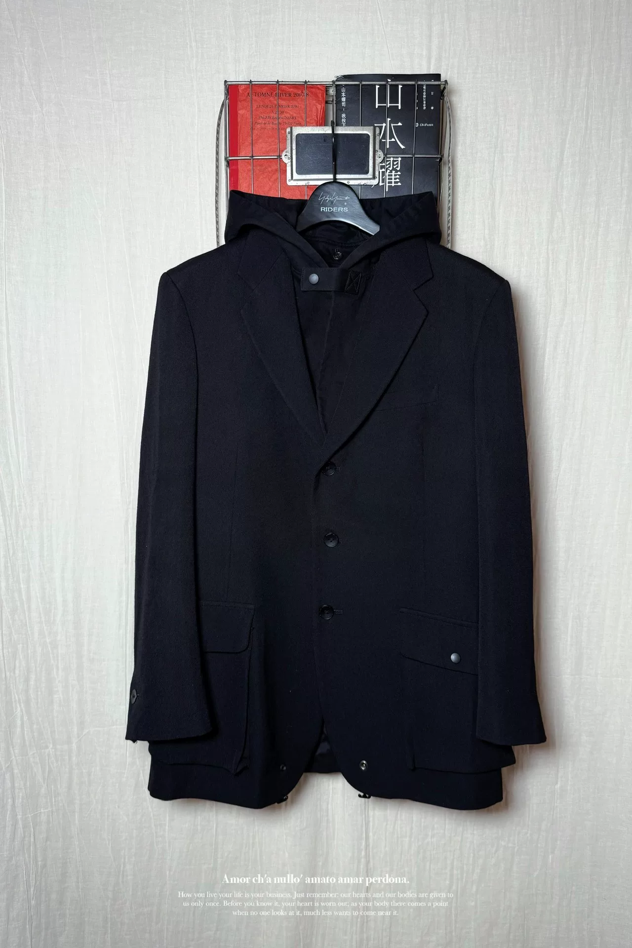 Yohji Yamamoto 05AW Double Blazer — detail