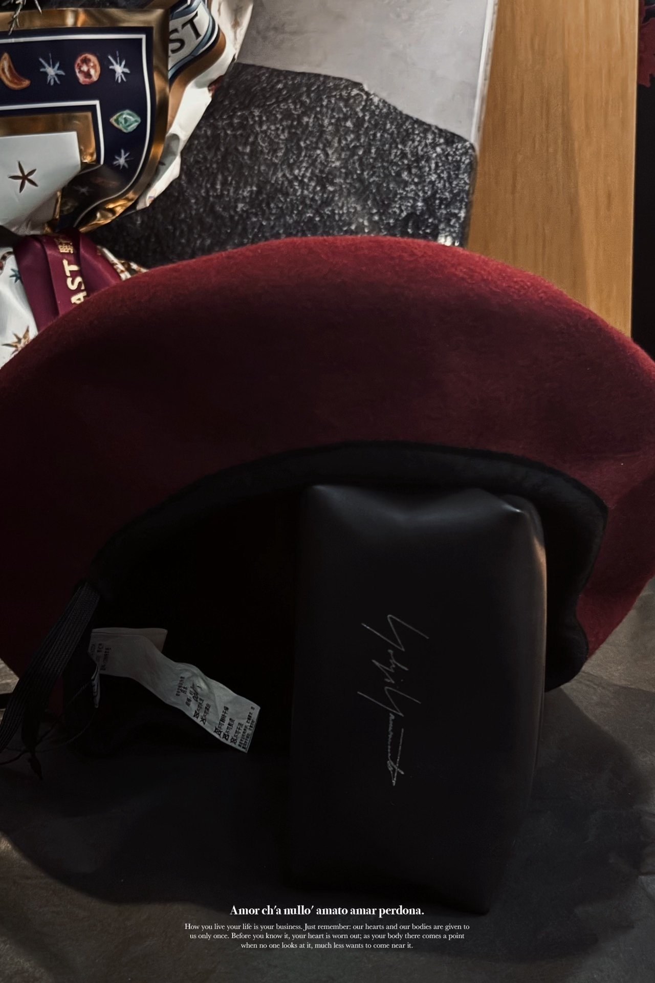 Yohji Yamamoto 20AW Wool Beret — back