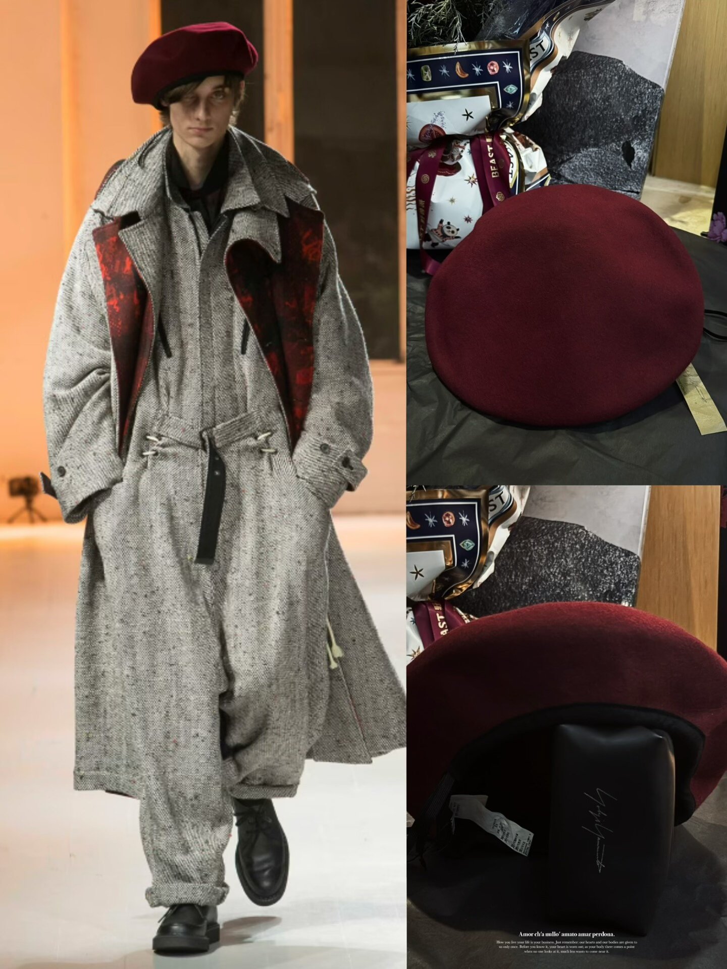 Yohji Yamamoto 20AW Wool Beret
