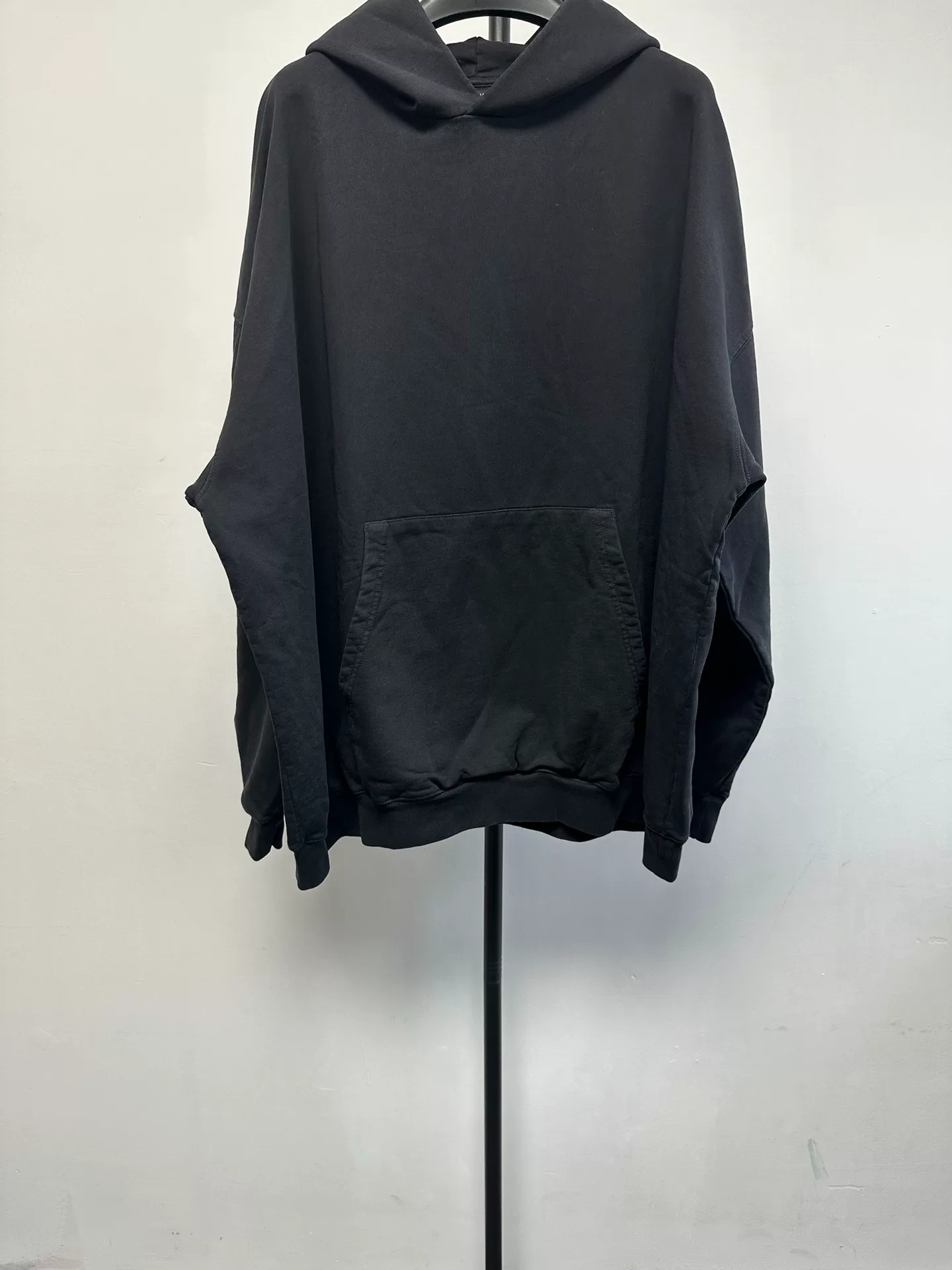 Balenciaga Lettering Long Sleeve Hoodie — front