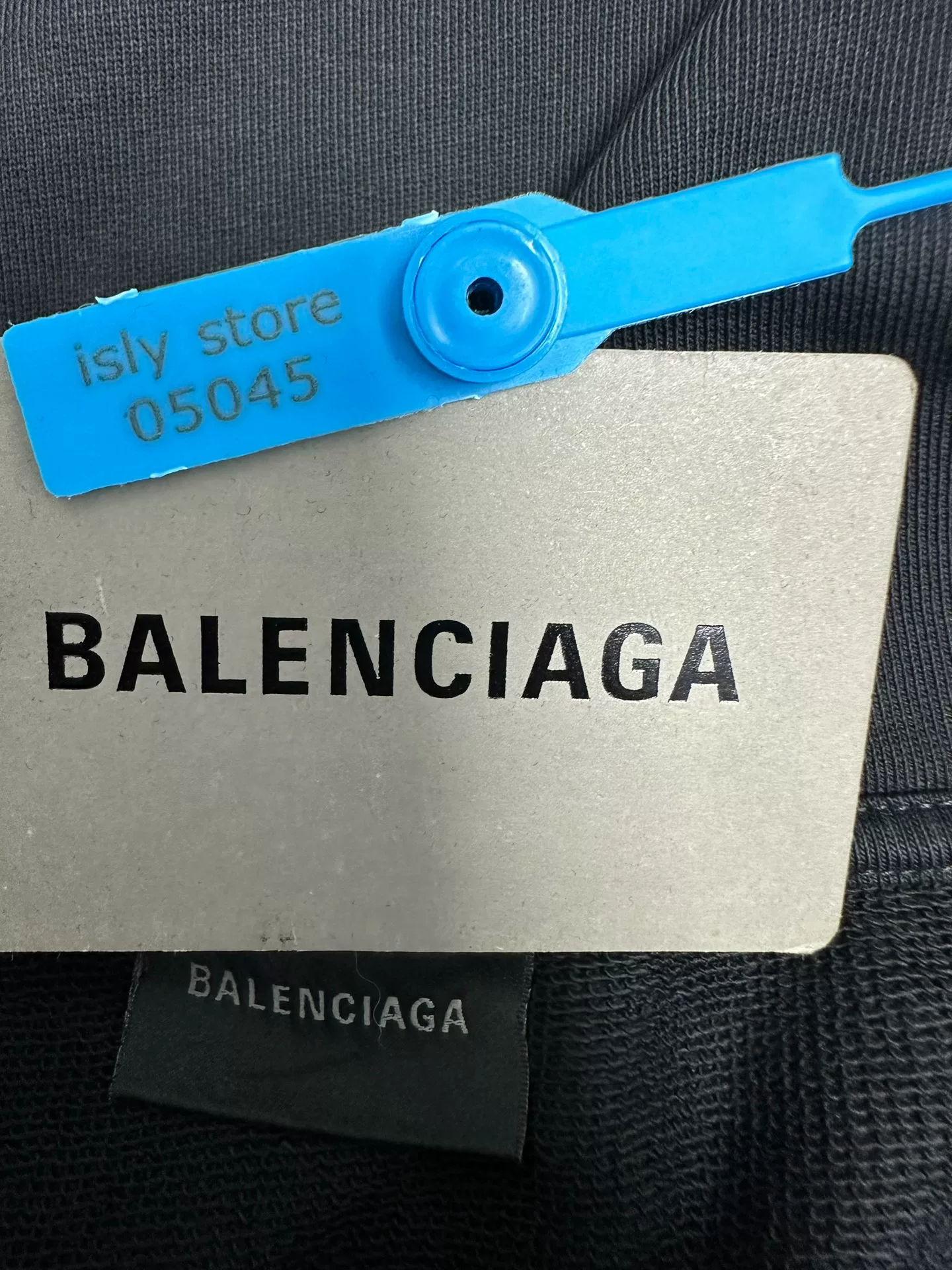 Balenciaga Lettering Long Sleeve Hoodie — back