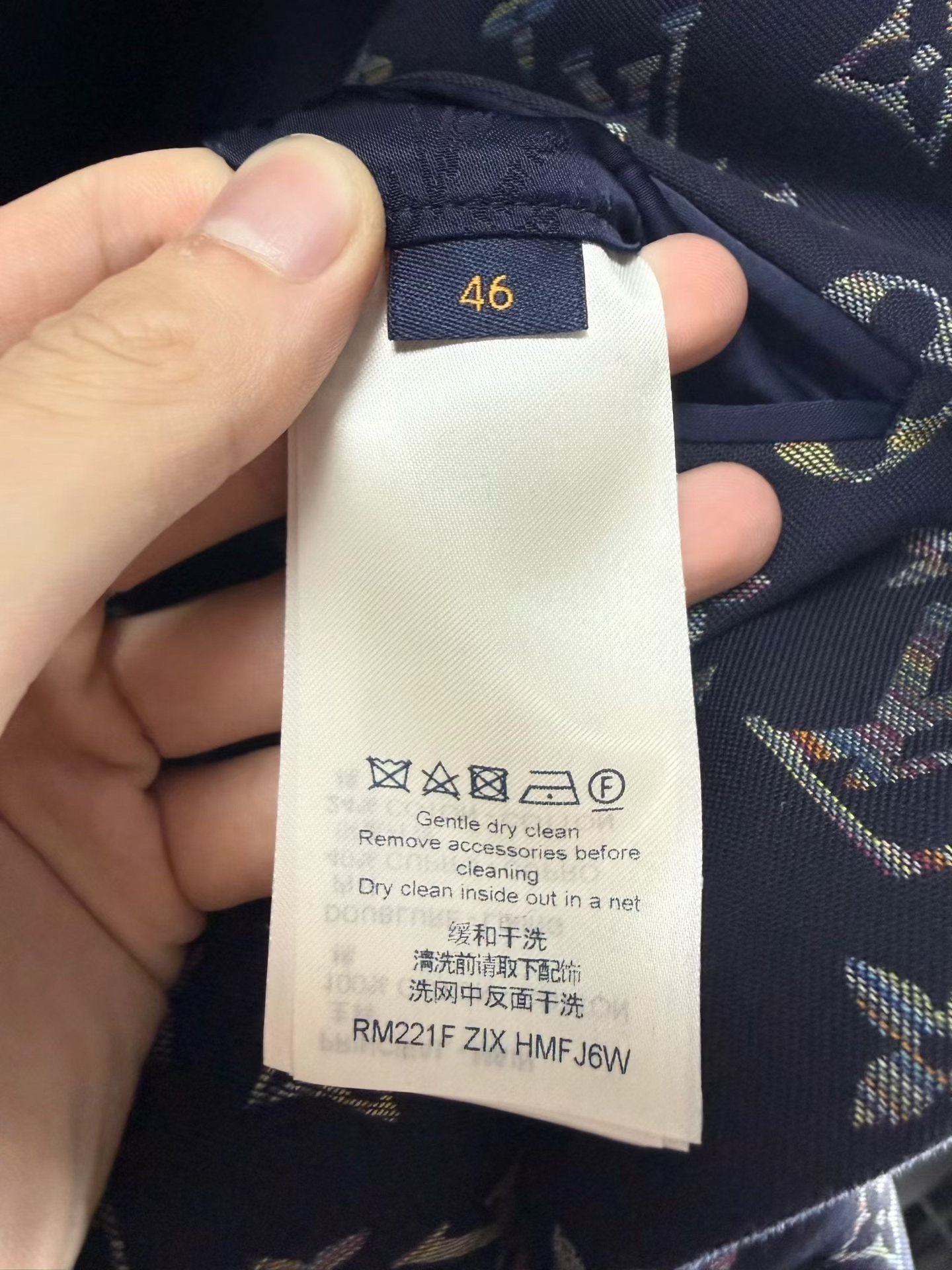 Louis Vuitton Single-Breasted All-Over Print Blazer — back