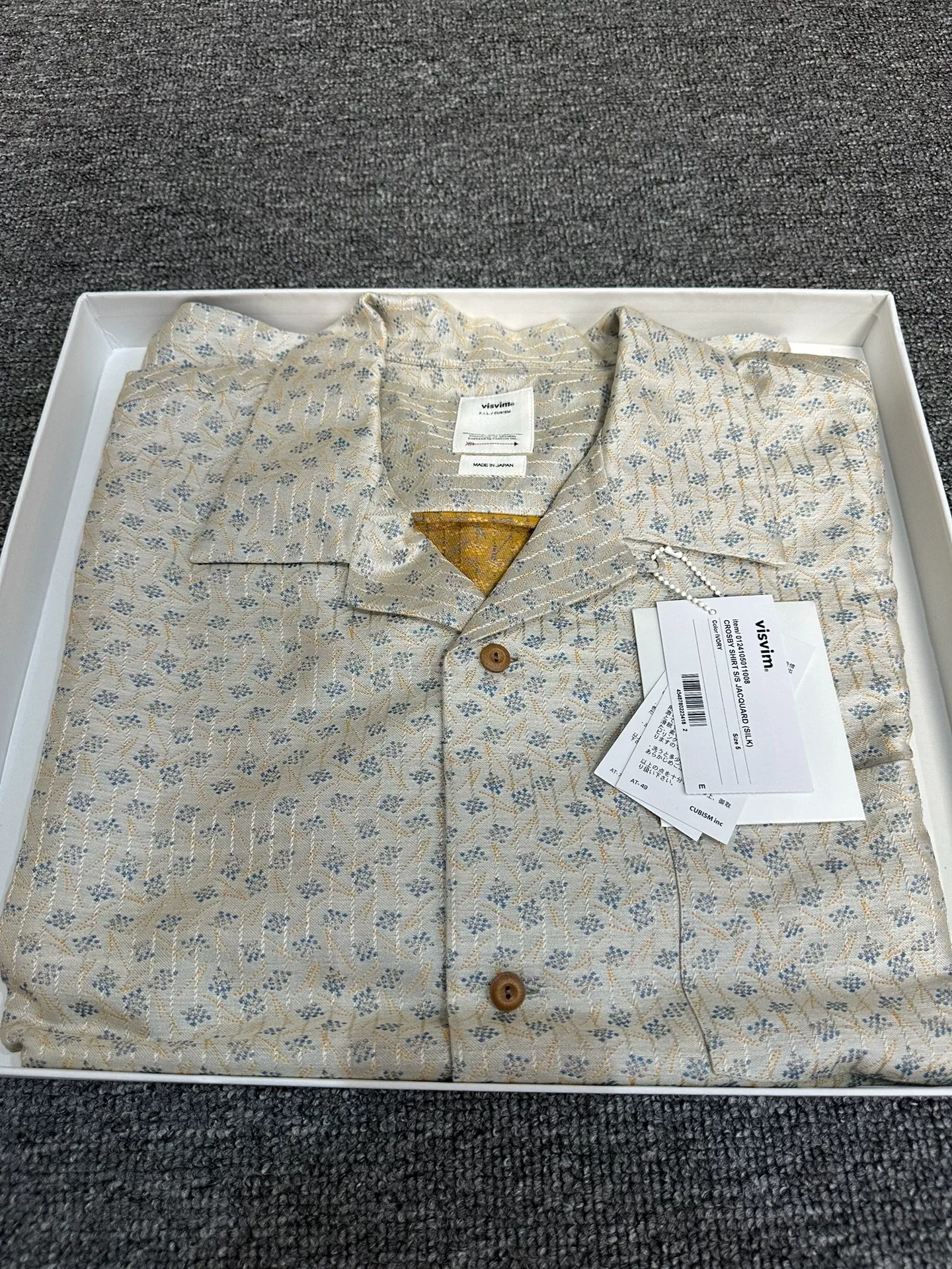 visvim crosby silk linen shirt — front