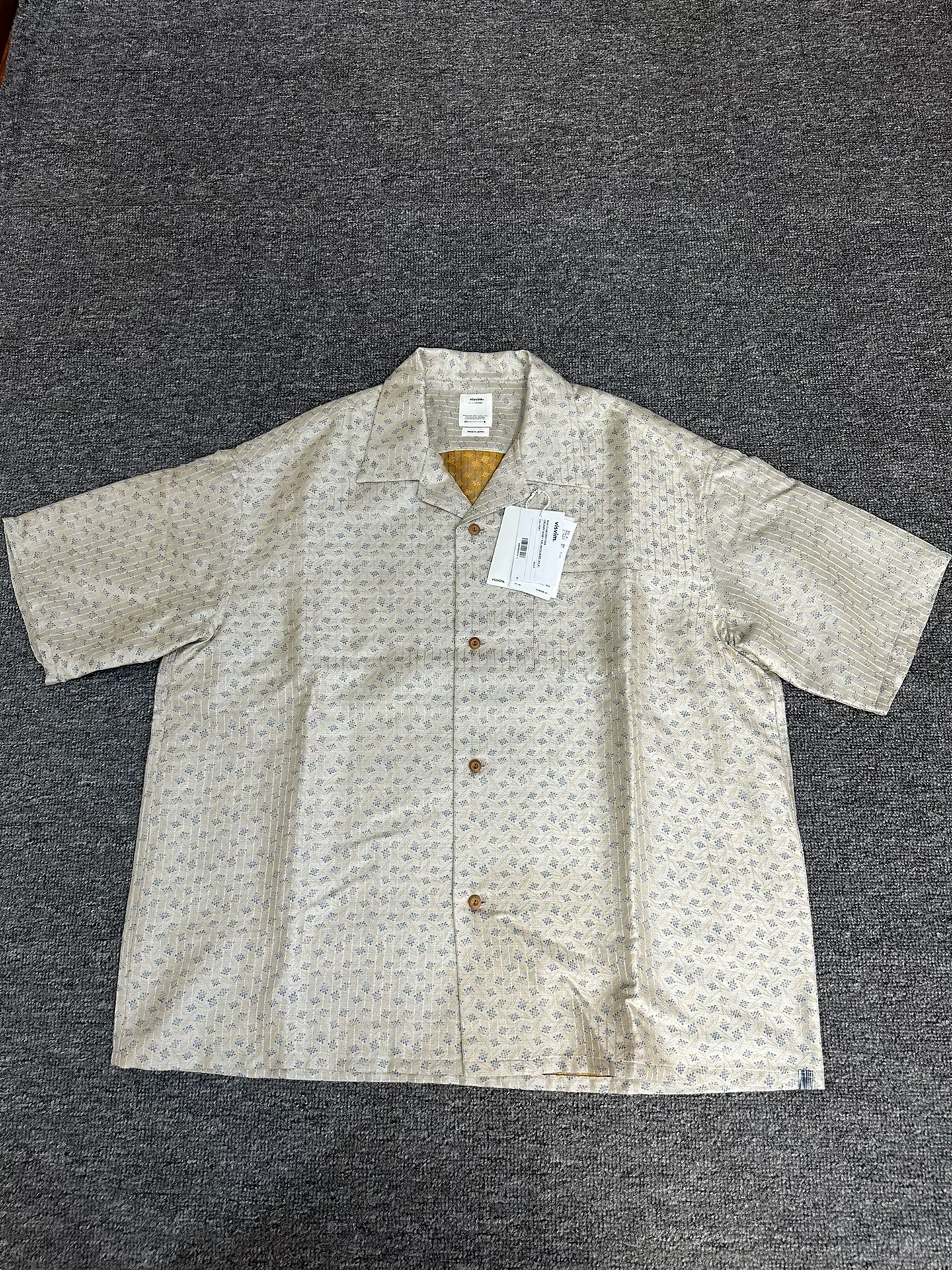 visvim crosby silk linen shirt