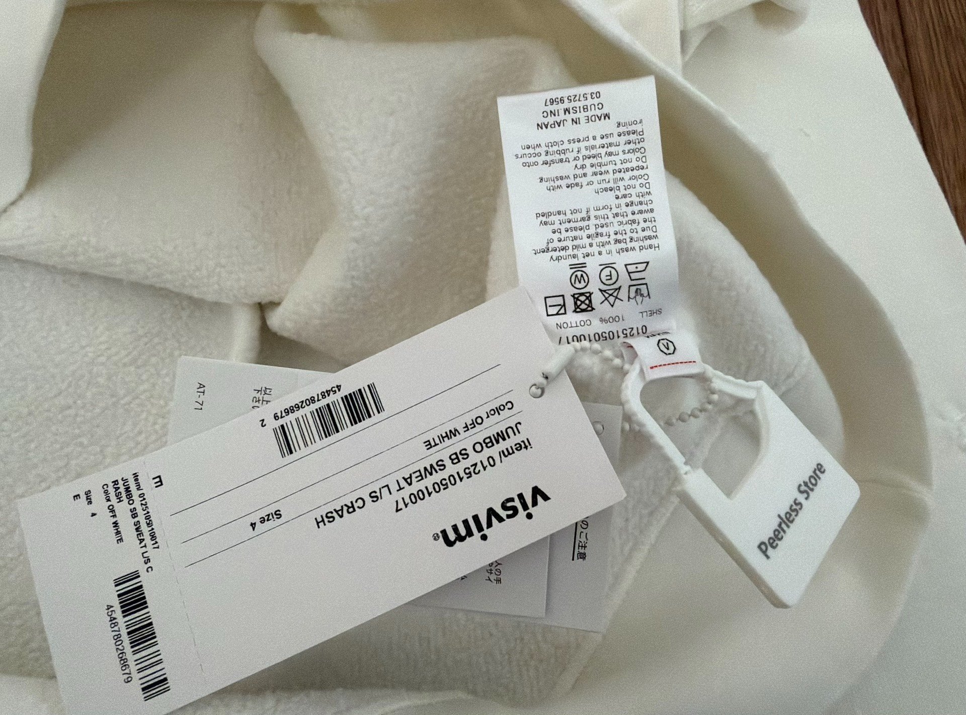 VISVIM 25SS JUMBO SB SWEAT L/S — detail