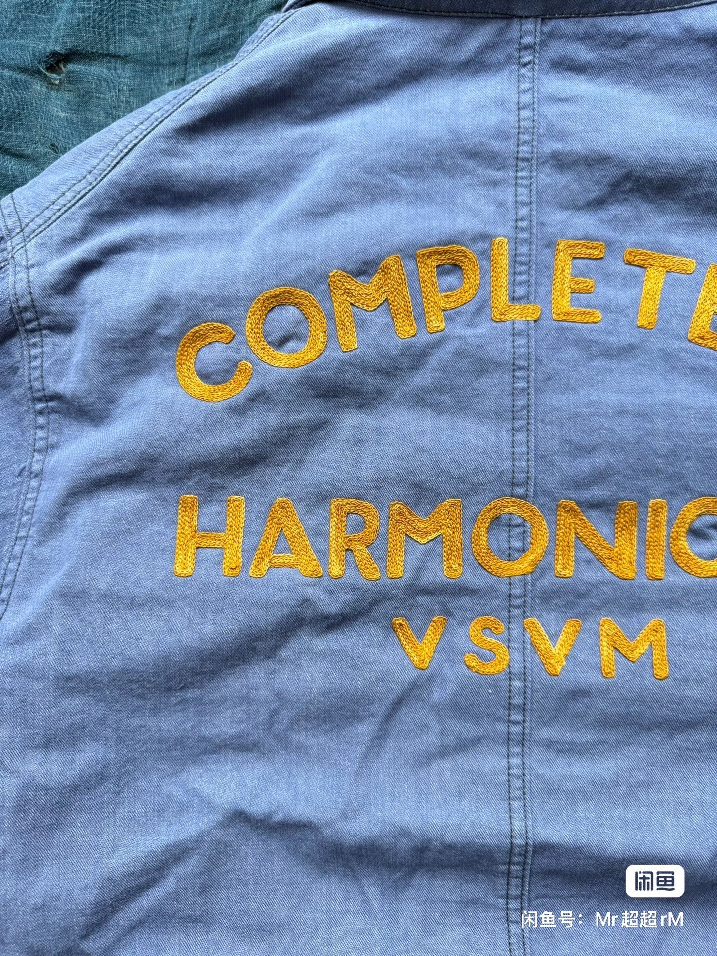 VISVIM 26SS OSIRIS DOWN COVERALL DMGD — label