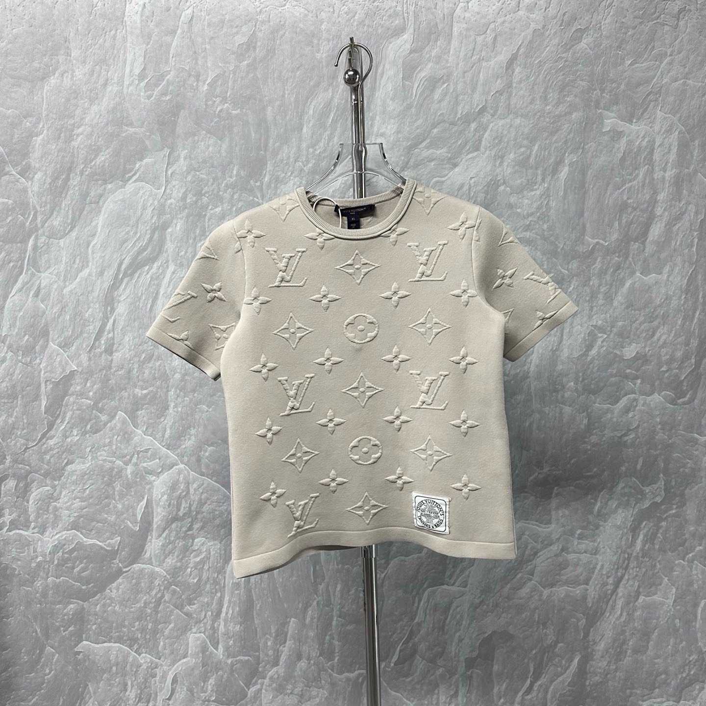 Louis Vuitton SS24 Monogram Embossed Short Sleeve XS — front