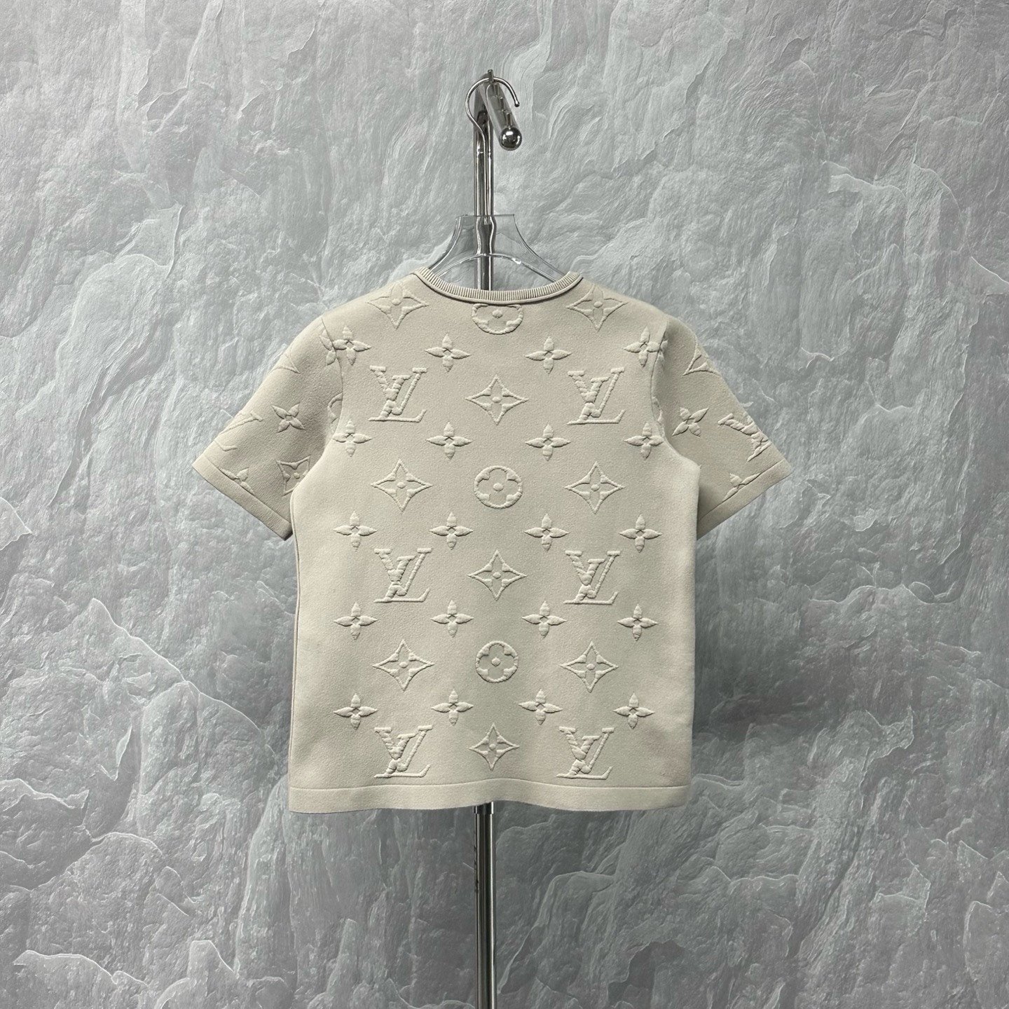 Louis Vuitton SS24 Monogram Embossed Short Sleeve XS — back
