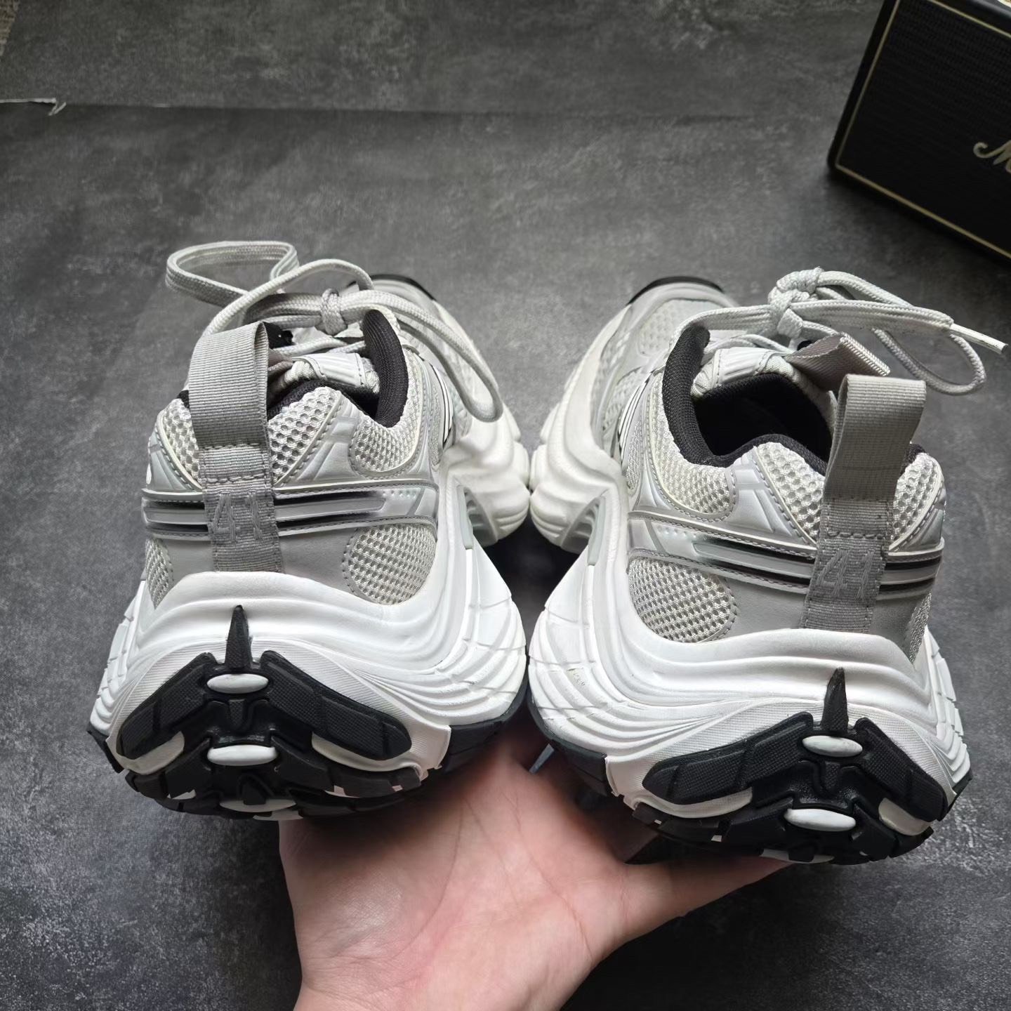 Balenciaga 10XL White Gray Sneakers — detail