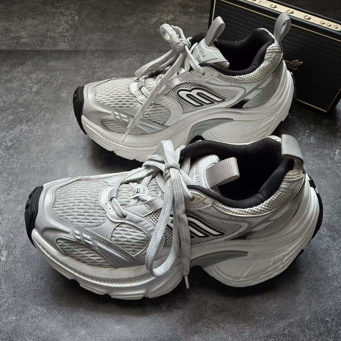 Balenciaga 10XL White Gray Sneakers