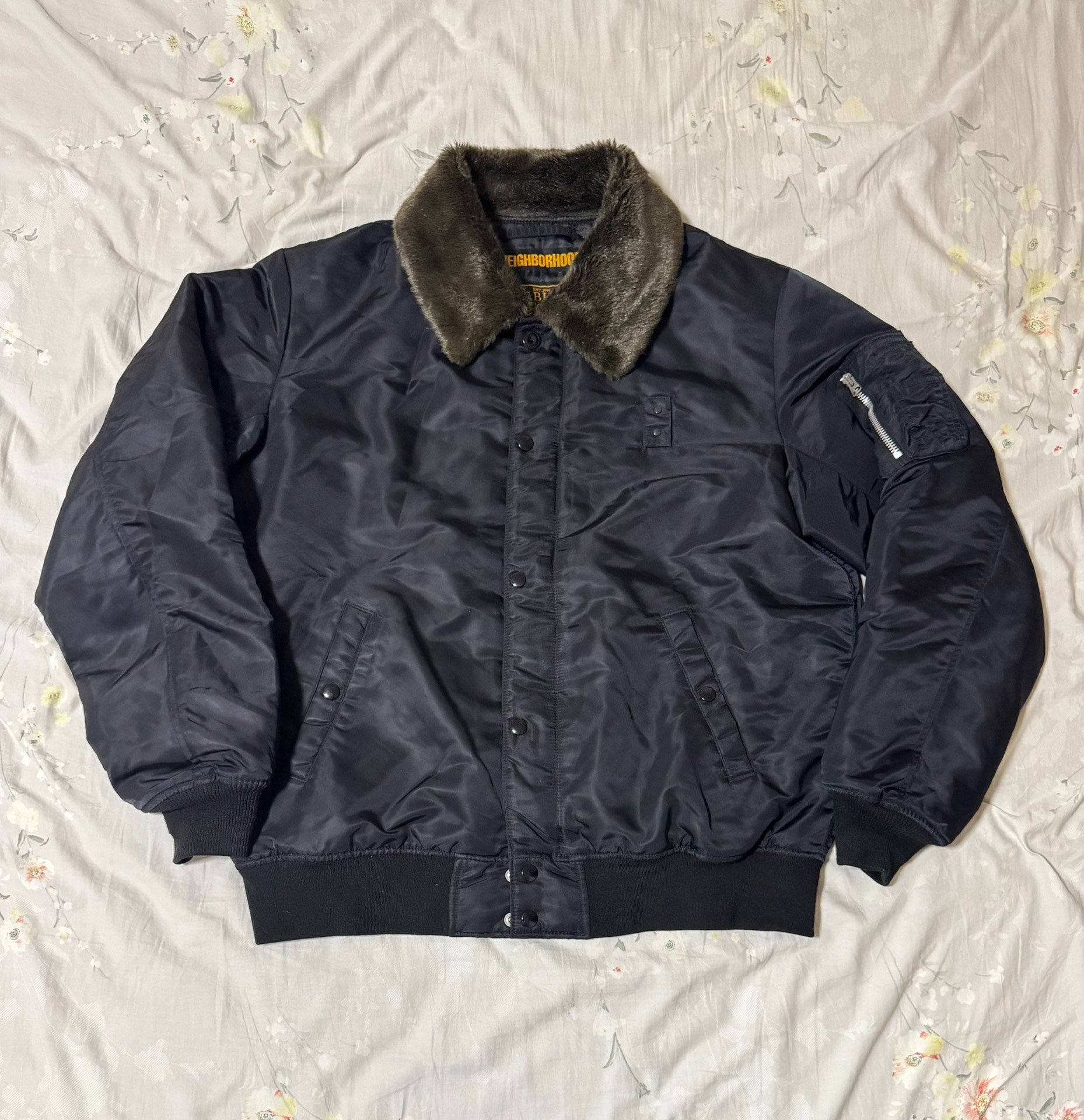 Neighborhood 18AW Fur Collar Bomber Jacket