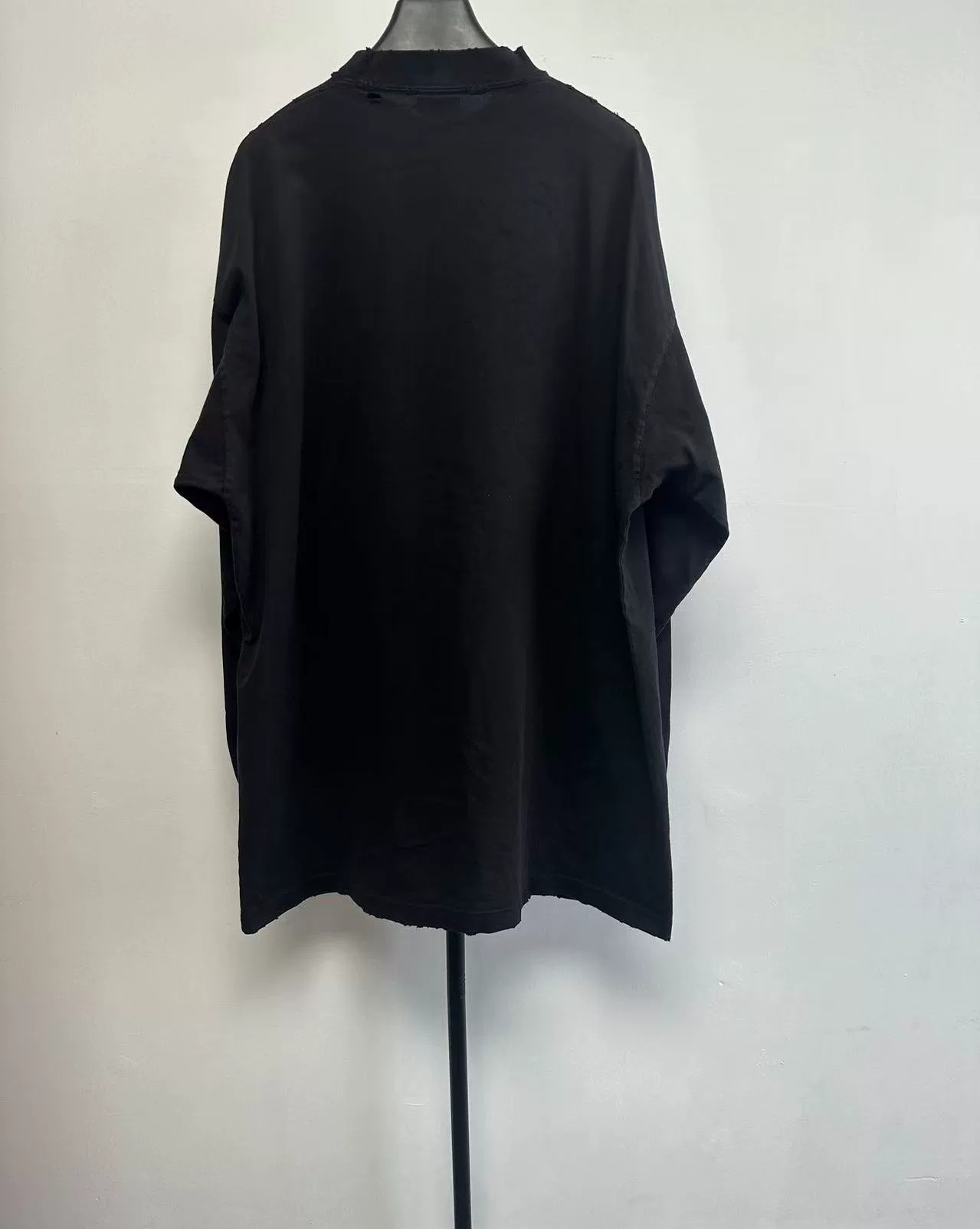 Balenciaga Round-Neck Chest CD Long-Sleeve T-Shirt — front