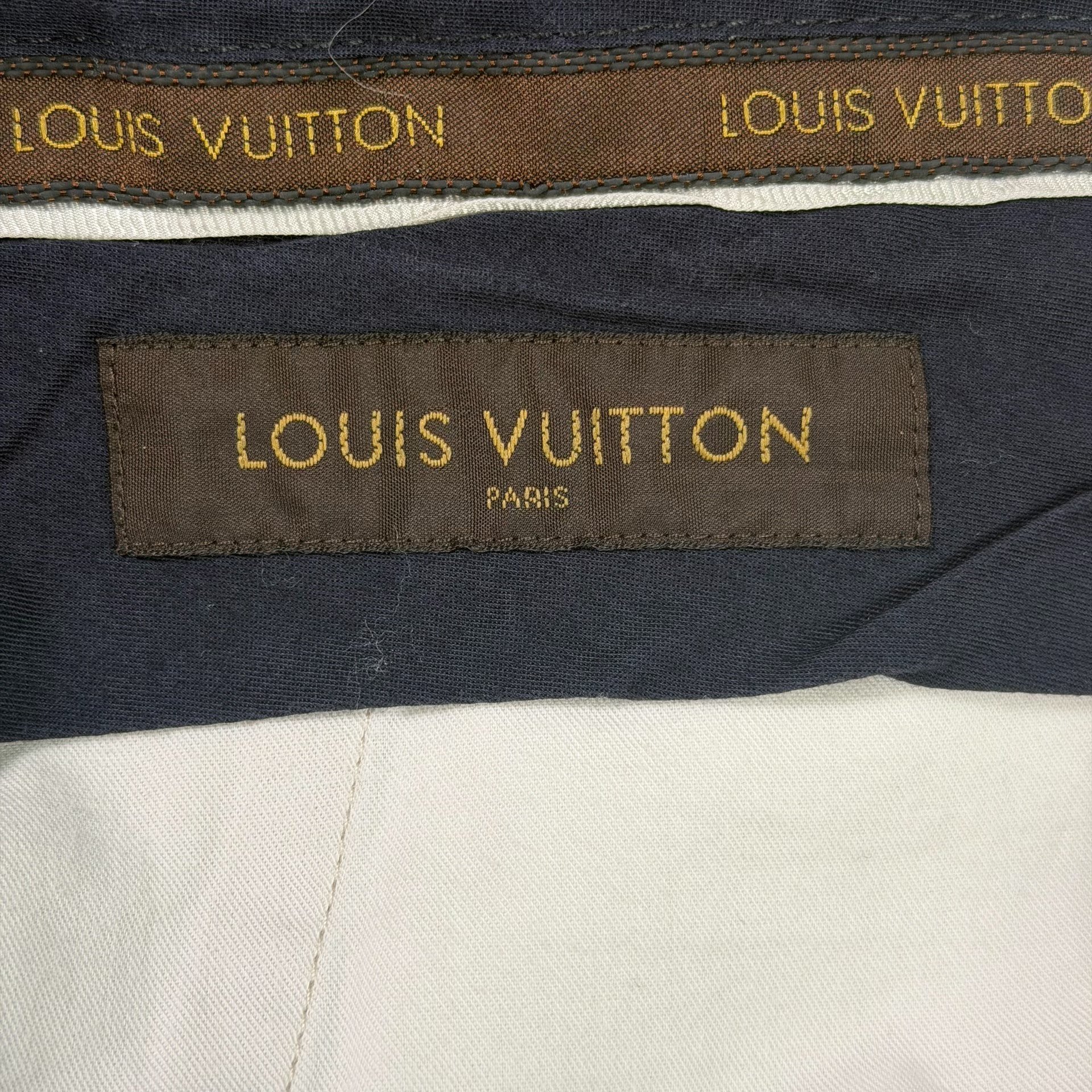 Louis Vuitton Khaki Suit Shorts — back