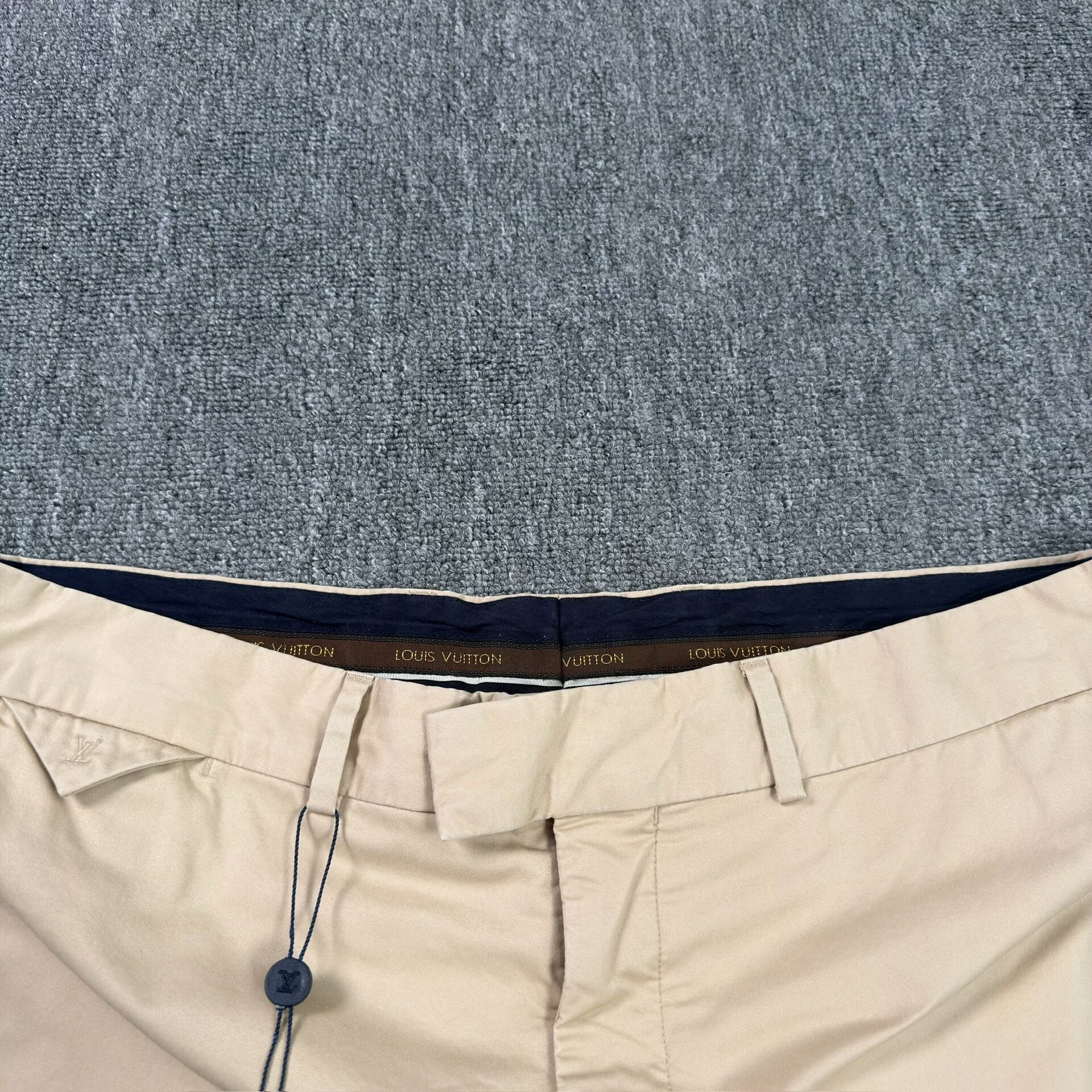 Louis Vuitton Khaki Suit Shorts — detail