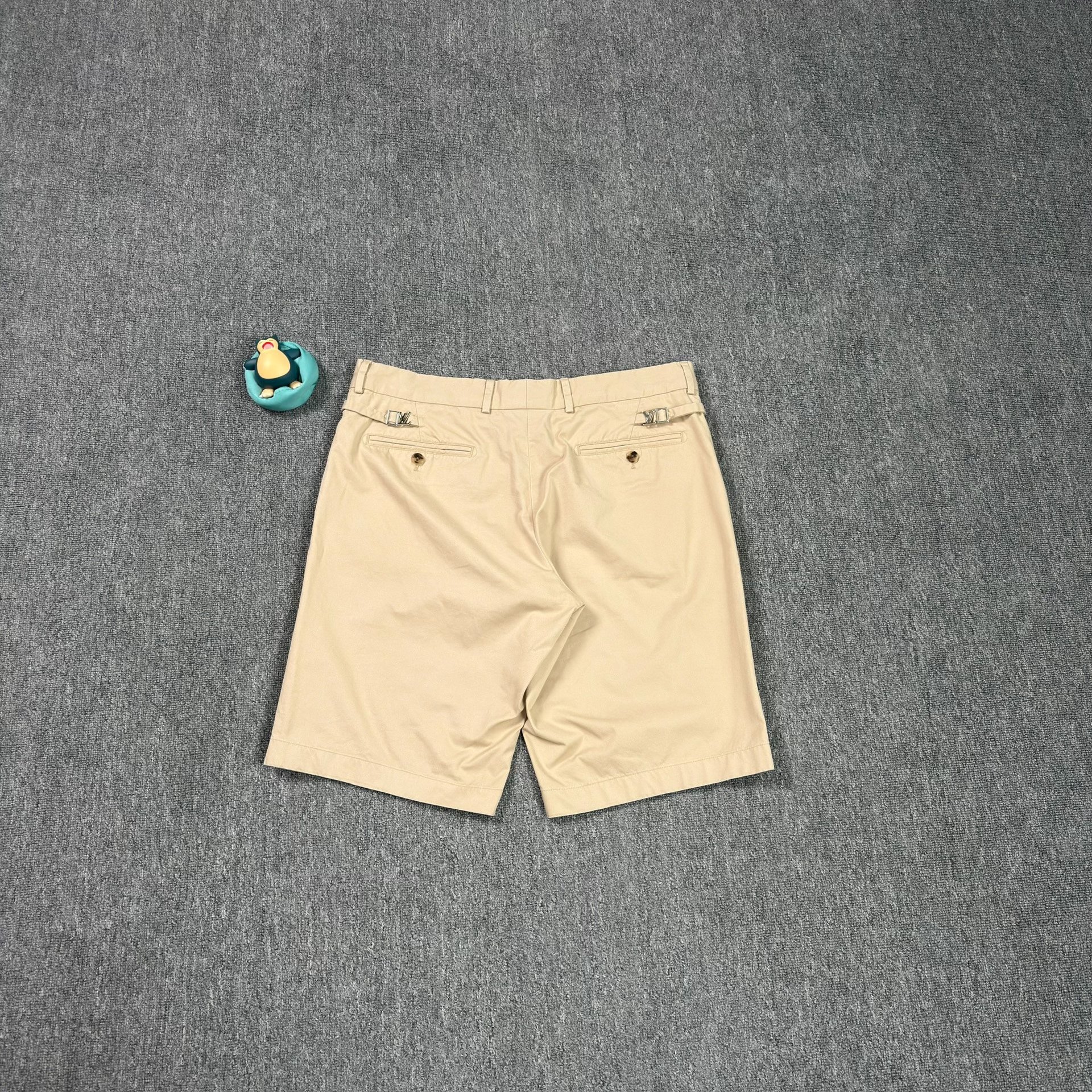 Louis Vuitton Khaki Suit Shorts — front