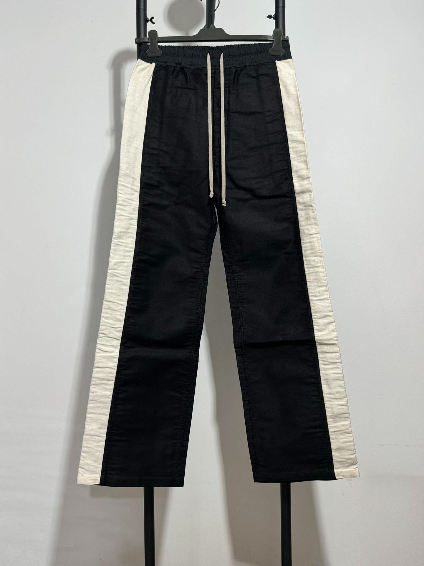 Rick Owens Black Straight-Leg Button Trousers