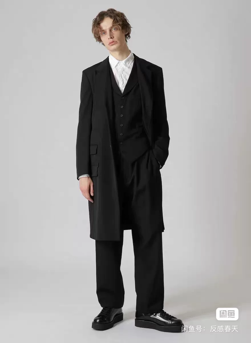 Yohji Yamamoto 23AW Cashmere Coat — detail