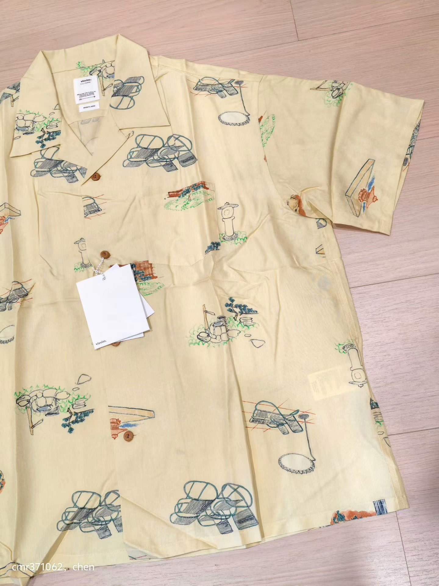 VISVIM 21SS WALLIS SHIRT S/S GARDEN — detail