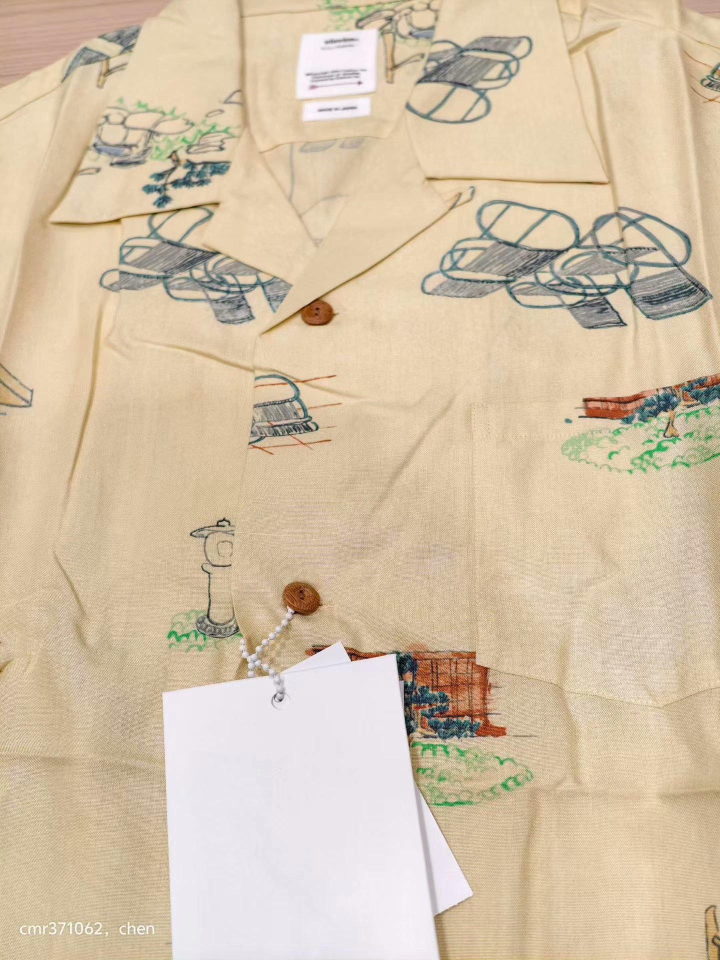 VISVIM 21SS WALLIS SHIRT S/S GARDEN — back