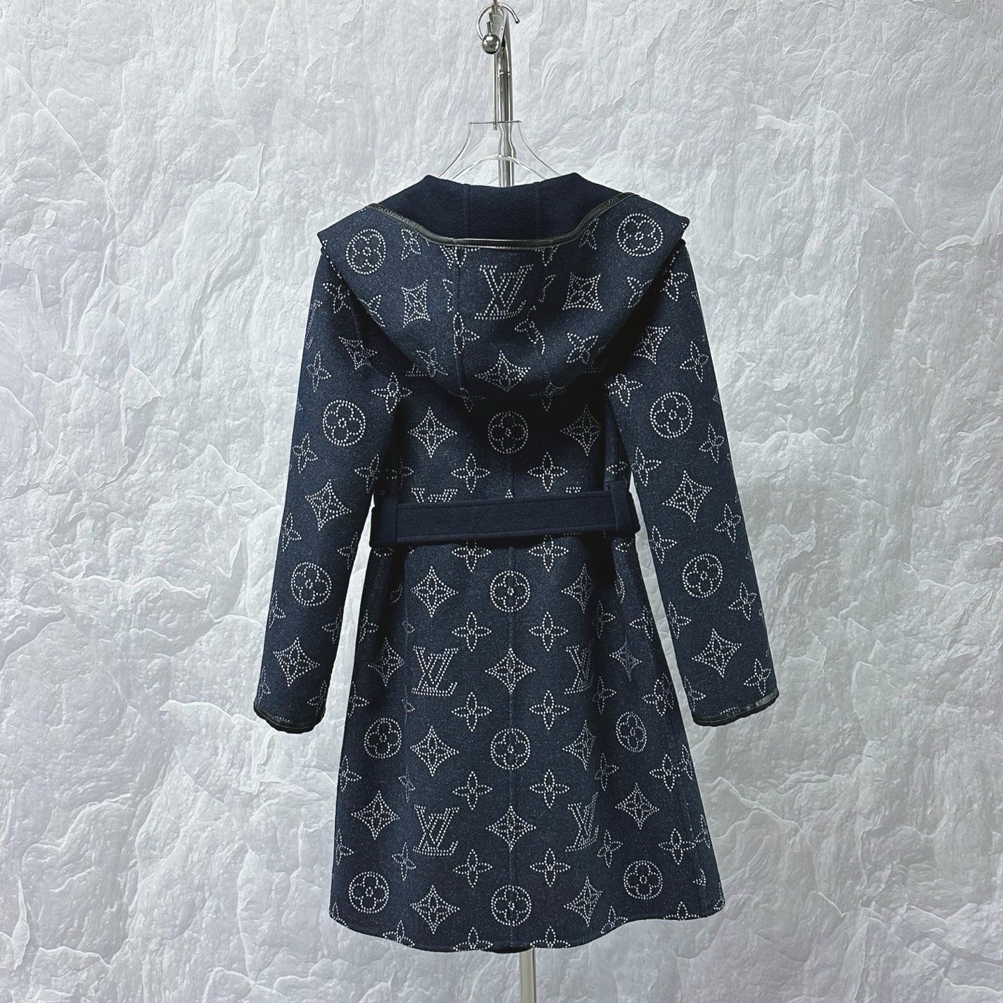 Louis Vuitton Monogram Reversible Hooded Coat — front