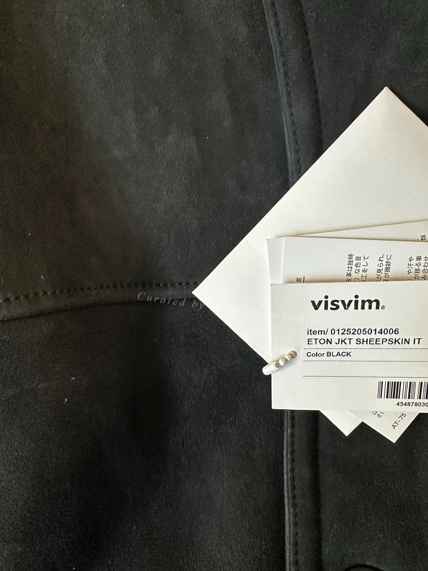 visvim eton sheepskin jacket — label
