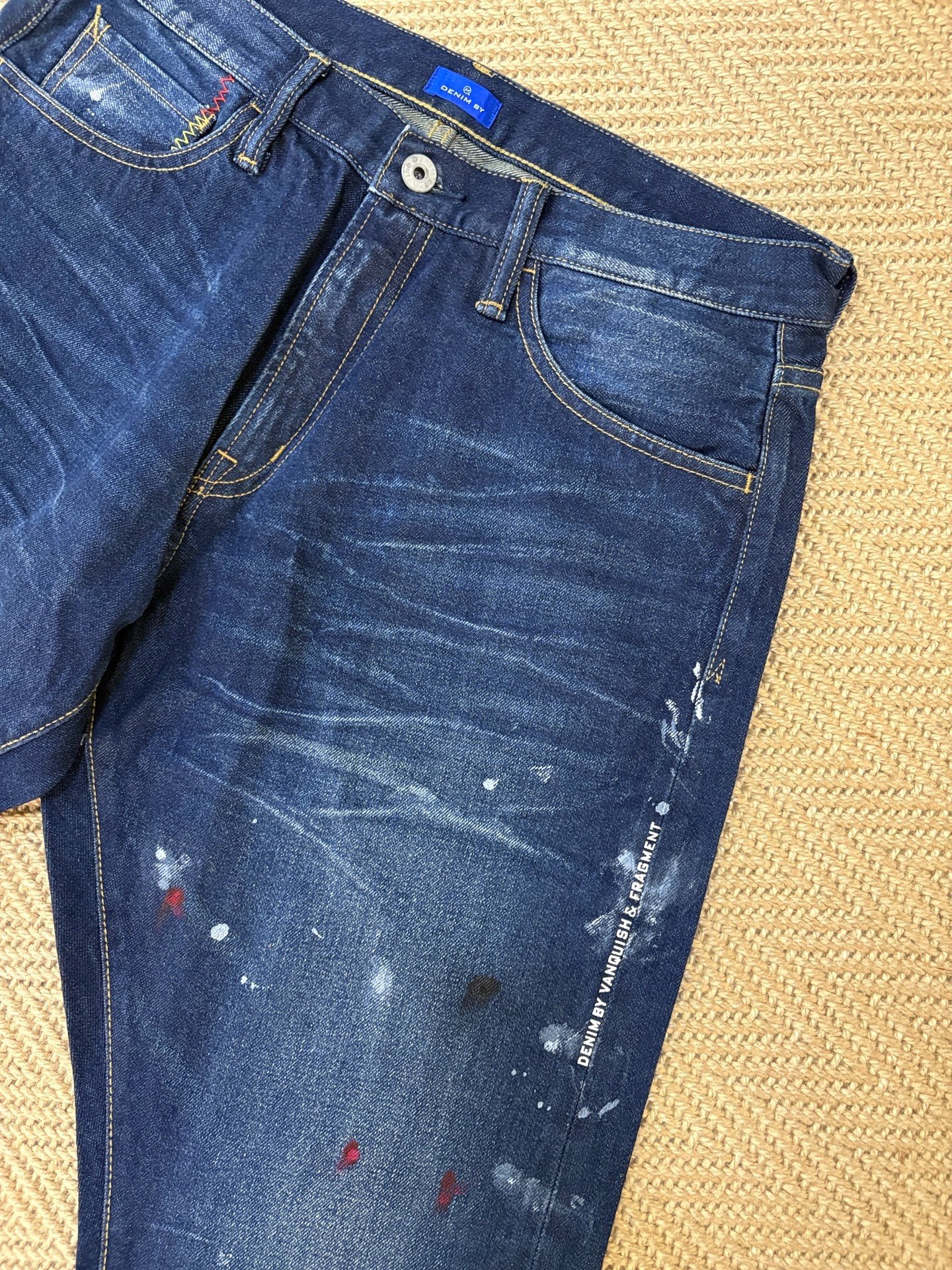 Vanquish & Fragment Lightning Splatter Jeans — back