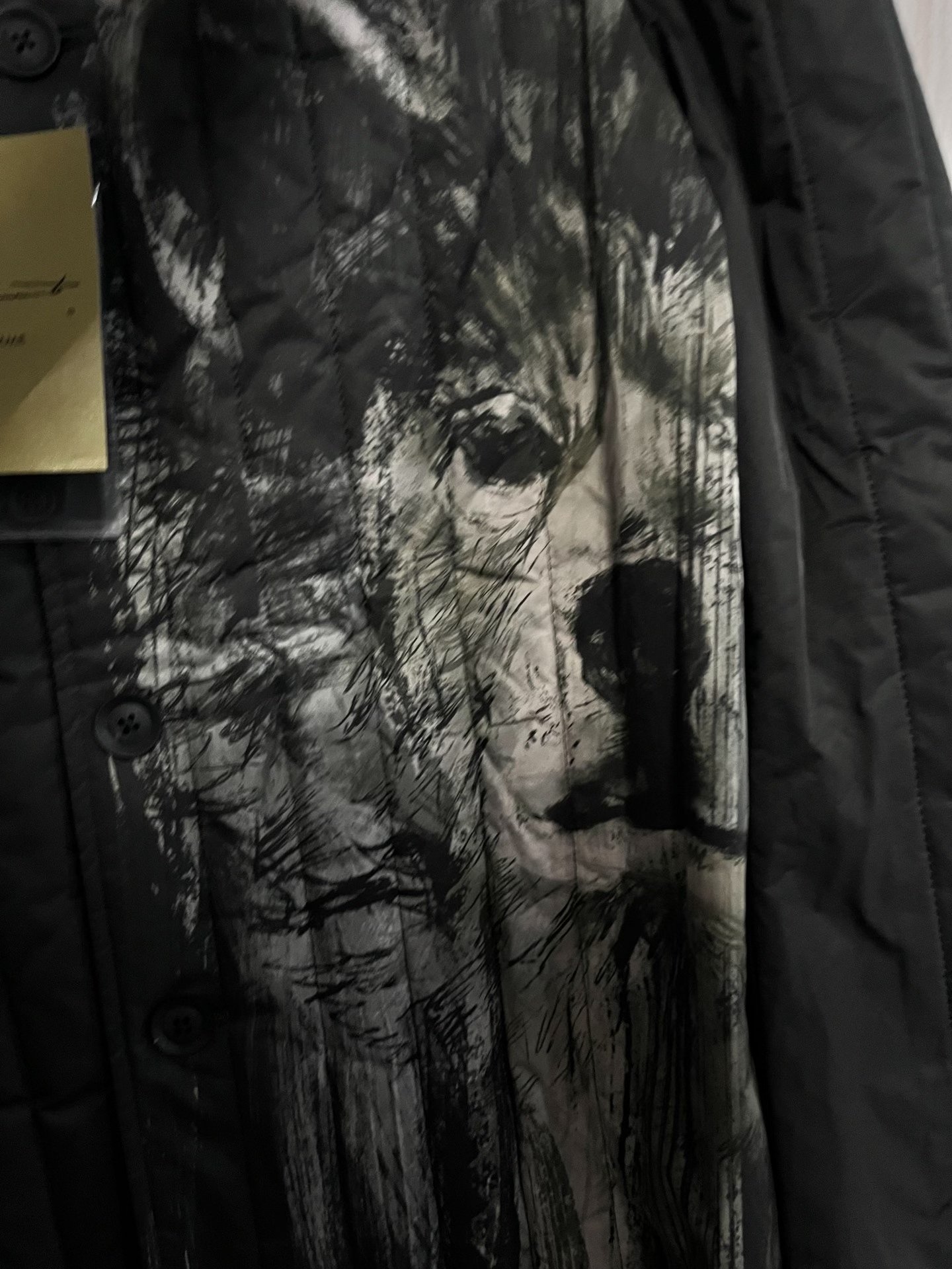 Yohji Yamamoto Wolf Head Cotton Coat — front