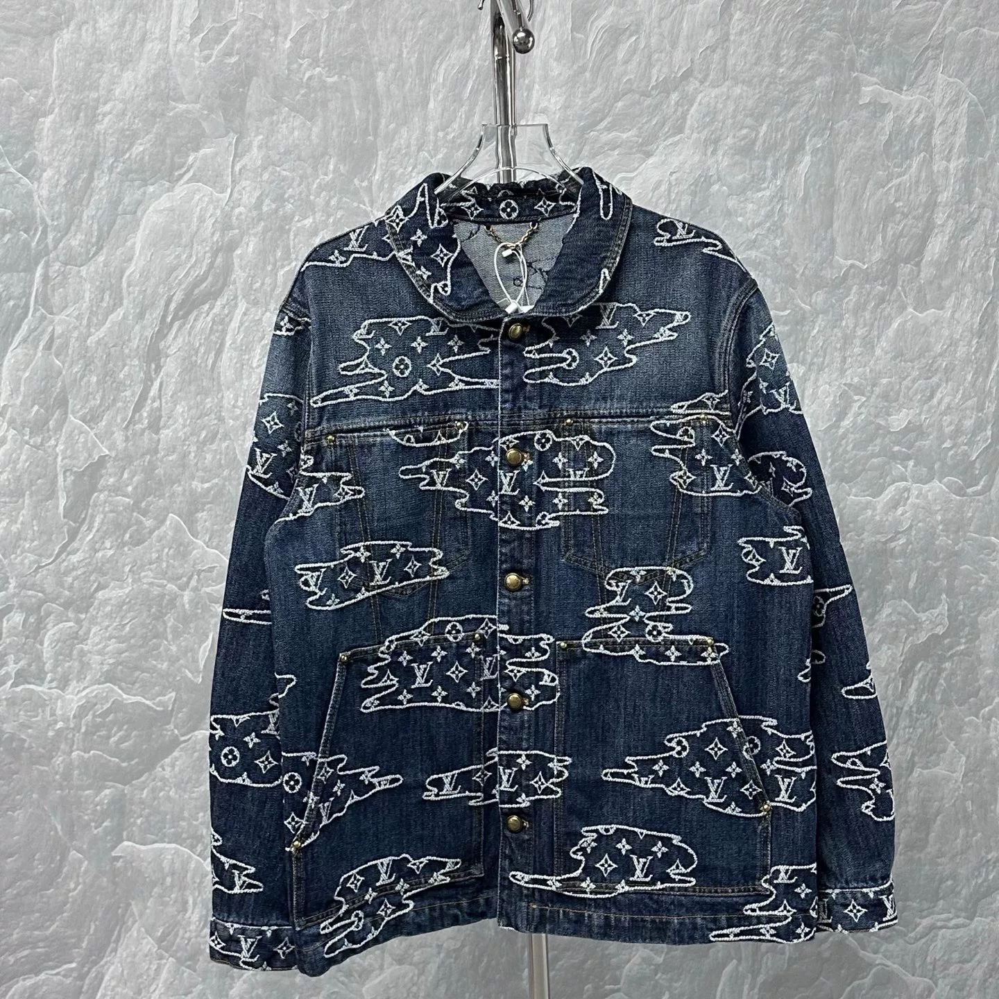 Louis Vuitton Nigo FW25 Cloud Jacquard Denim Jacket