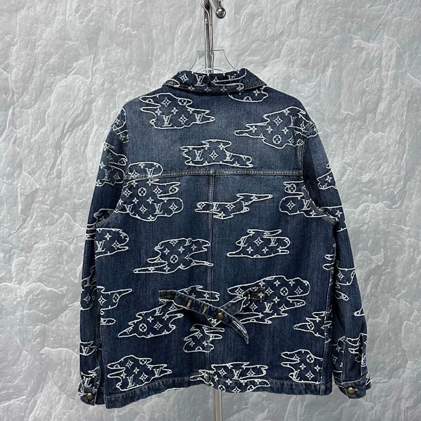 Louis Vuitton Nigo FW25 Cloud Jacquard Denim Jacket — back