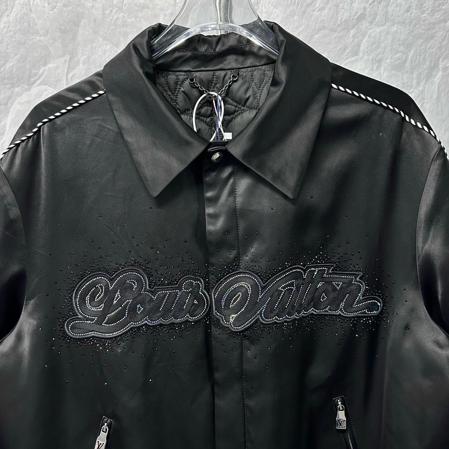Louis Vuitton FW25 Silk Embellished Jacket — front