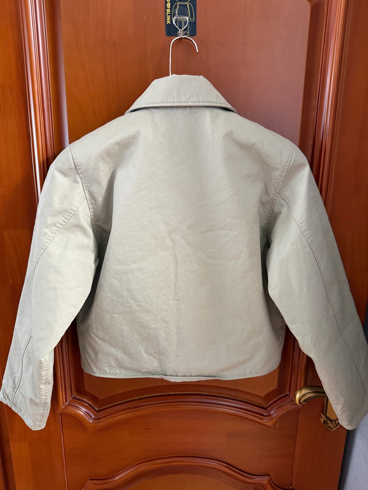 Balenciaga Khaki Lapel Utility Jacket — front