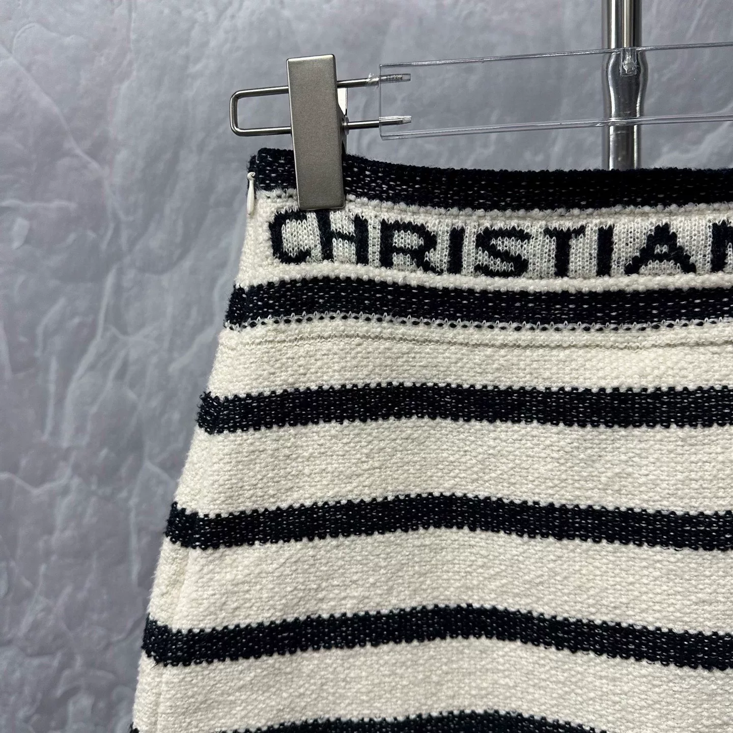 Dior Striped Knit Mini Skirt — back
