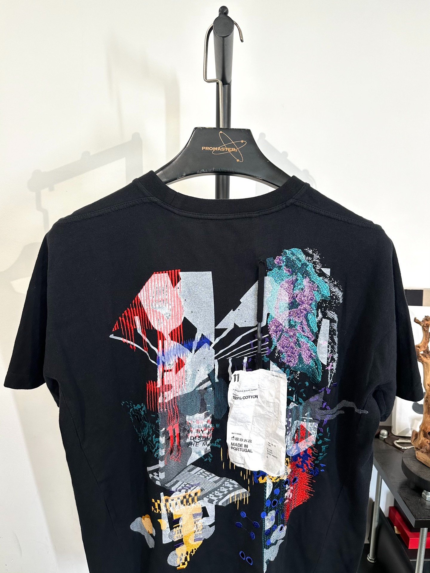 Boris Bidjan Saberi TS5 Embroidered T-Shirt — detail