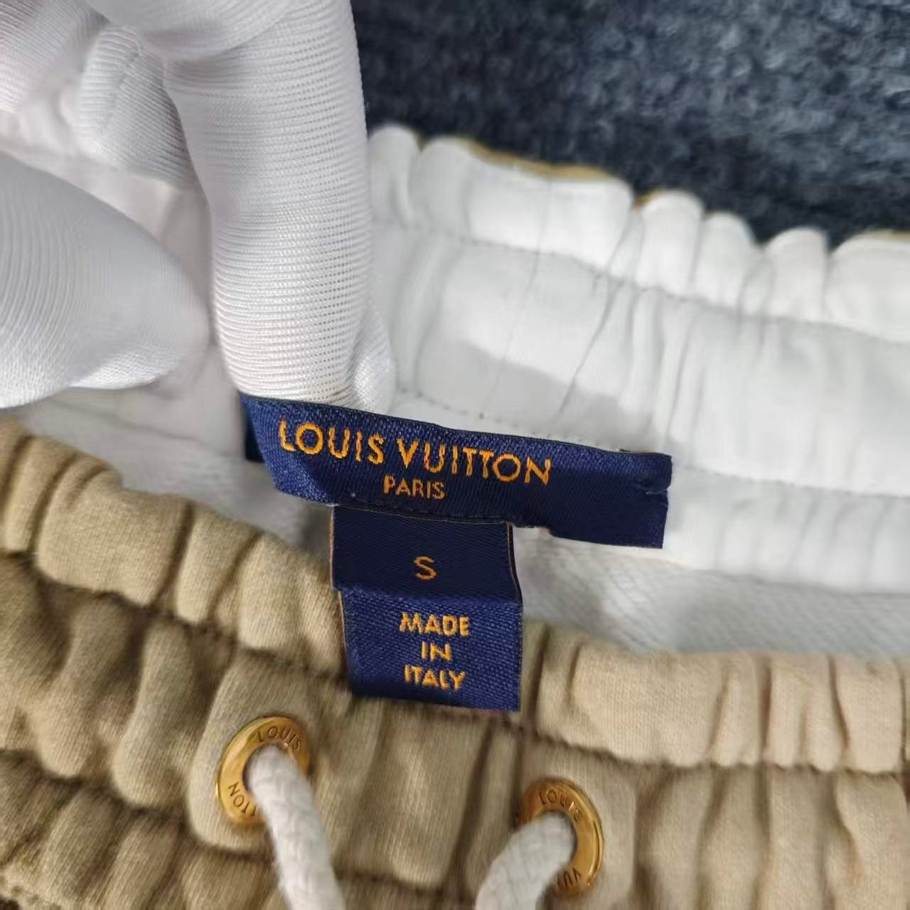 Louis Vuitton Gradient Gold Buckle Casual Shorts — back