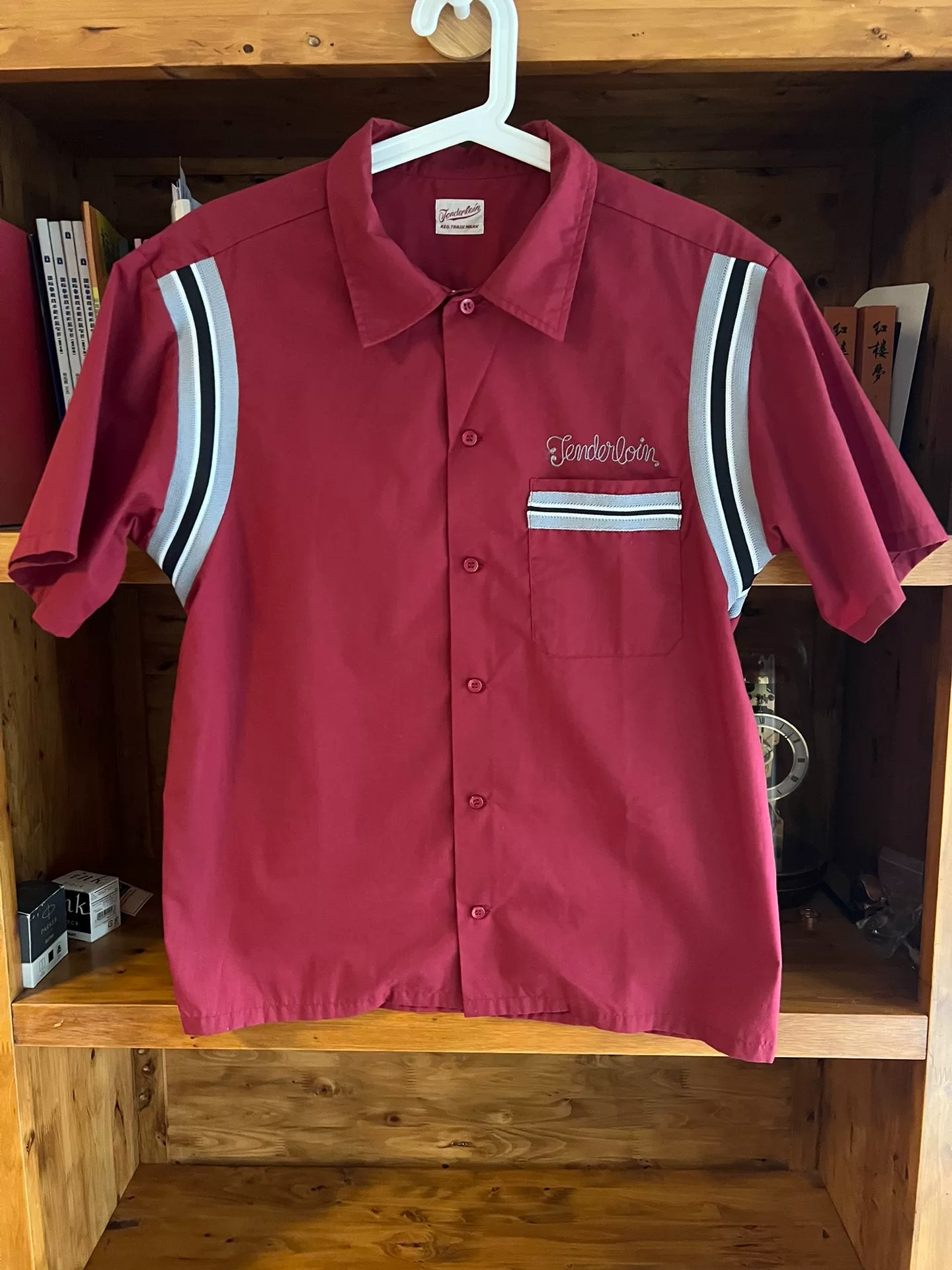 Tenderloin Red Bowling Short-Sleeve Shirt