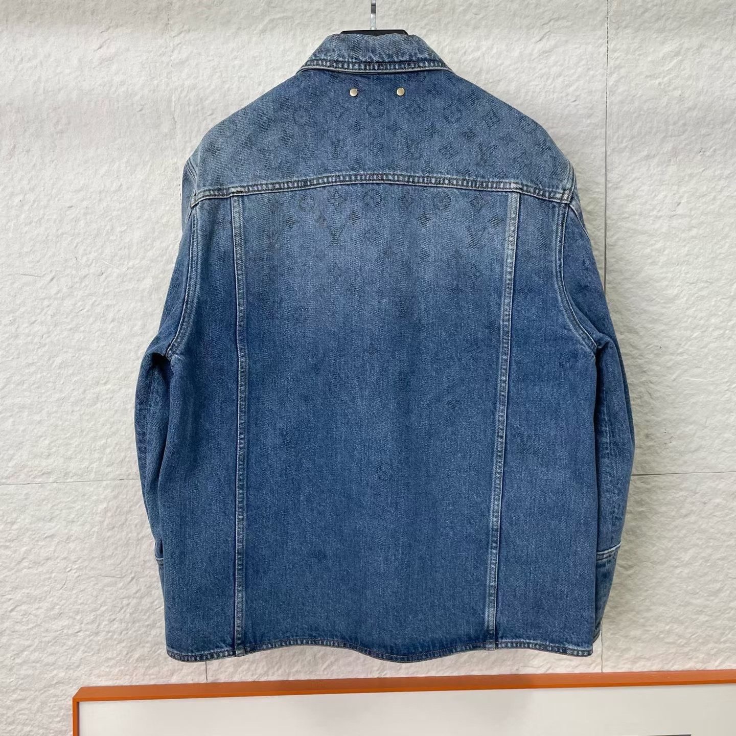 Louis Vuitton Gradient All-Over Print Denim Jacket — front