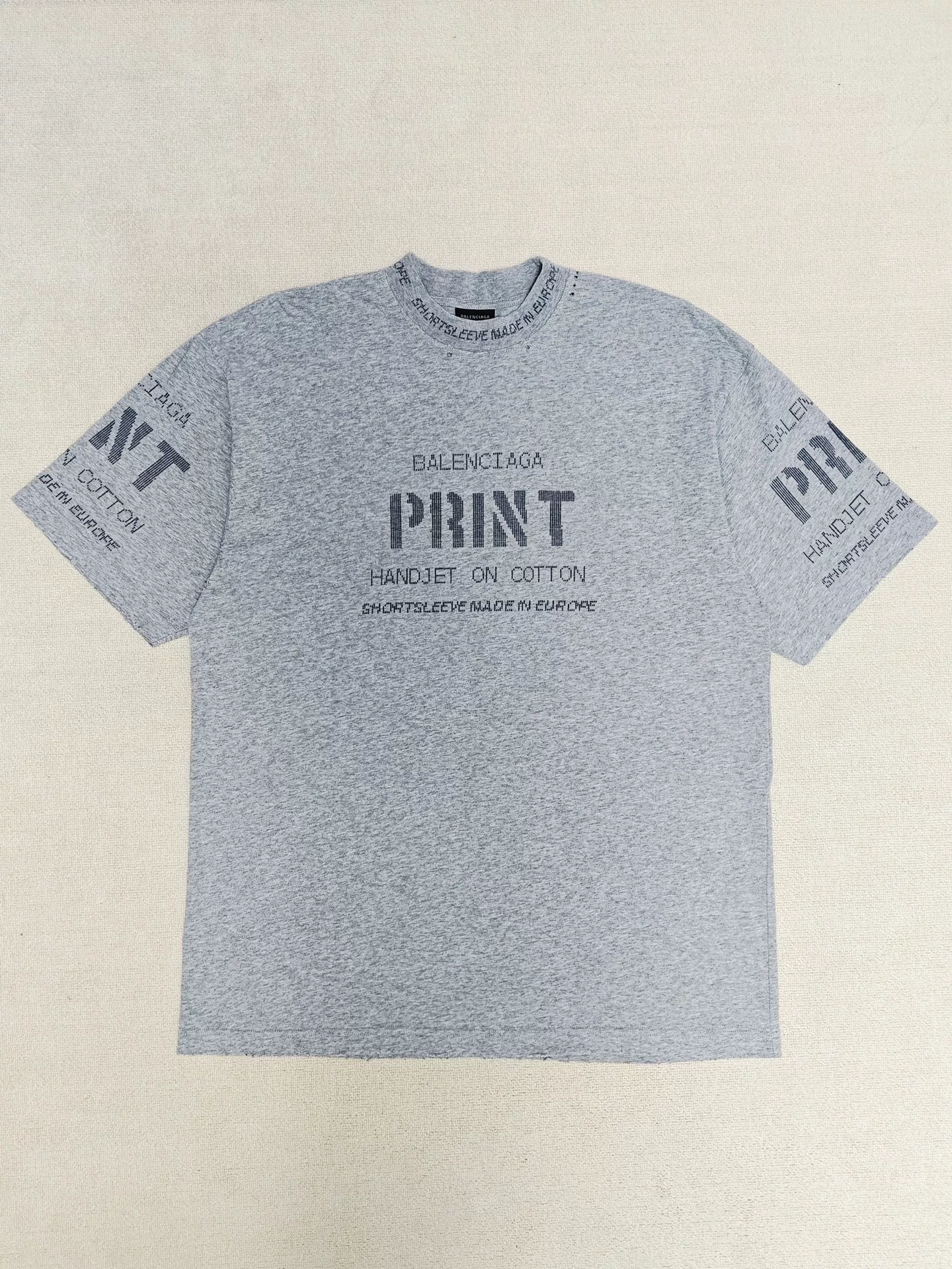 Balenciaga 24SS Print Distressed T-Shirt