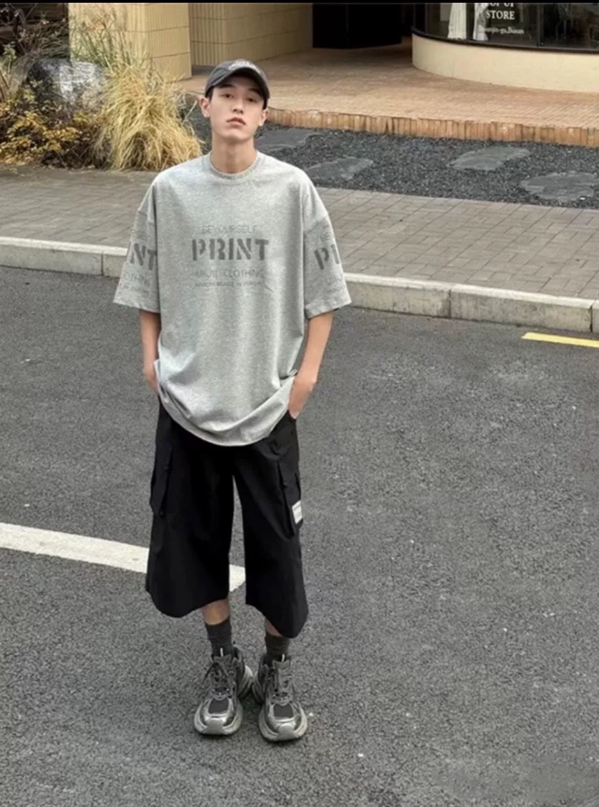 Balenciaga 24SS Print Distressed T-Shirt — front