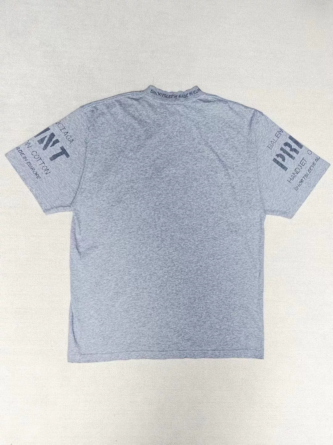 Balenciaga 24SS Print Distressed T-Shirt — detail