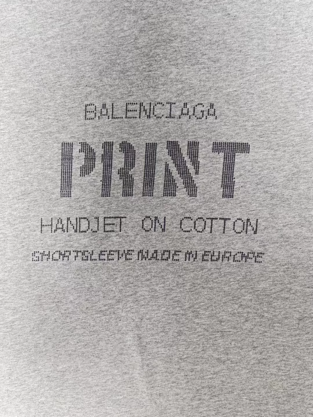 Balenciaga 24SS Print Distressed T-Shirt — back