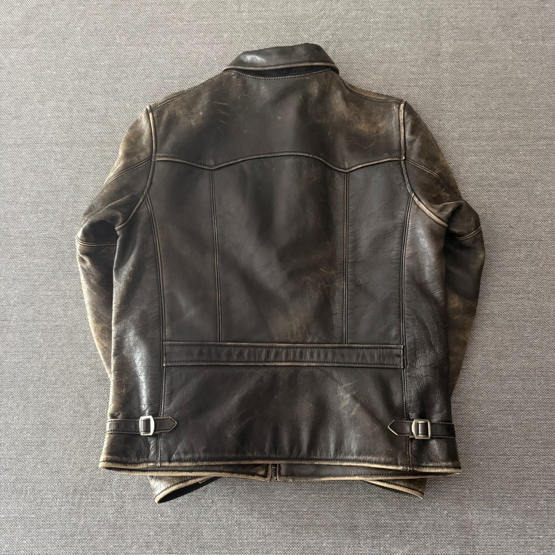 Levis Lvc 1930s Vintage Leather Jacket — front
