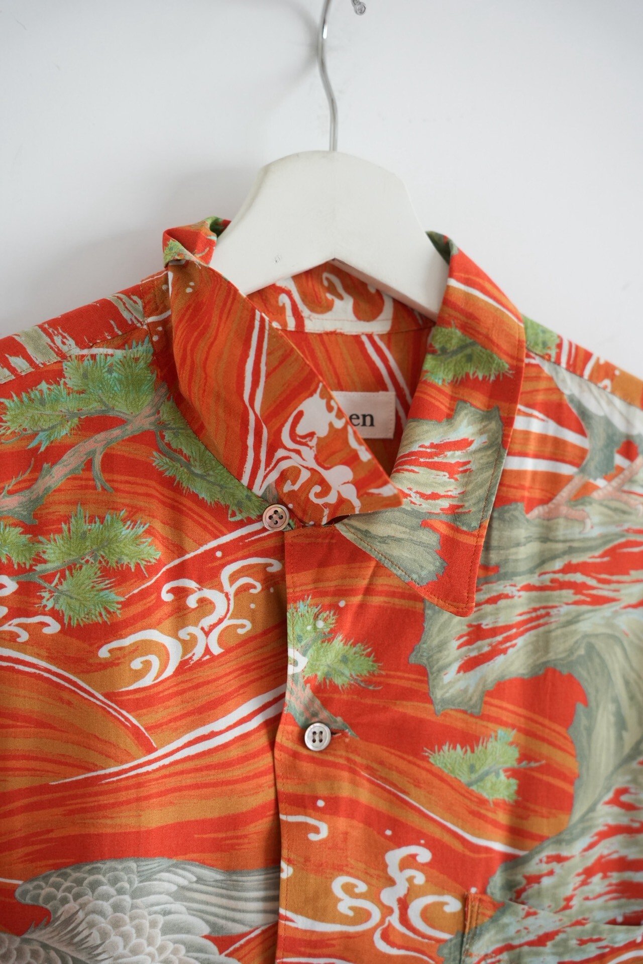 Yohji Yamamoto 00s Ukiyo-e Eagle Print Shirt — back